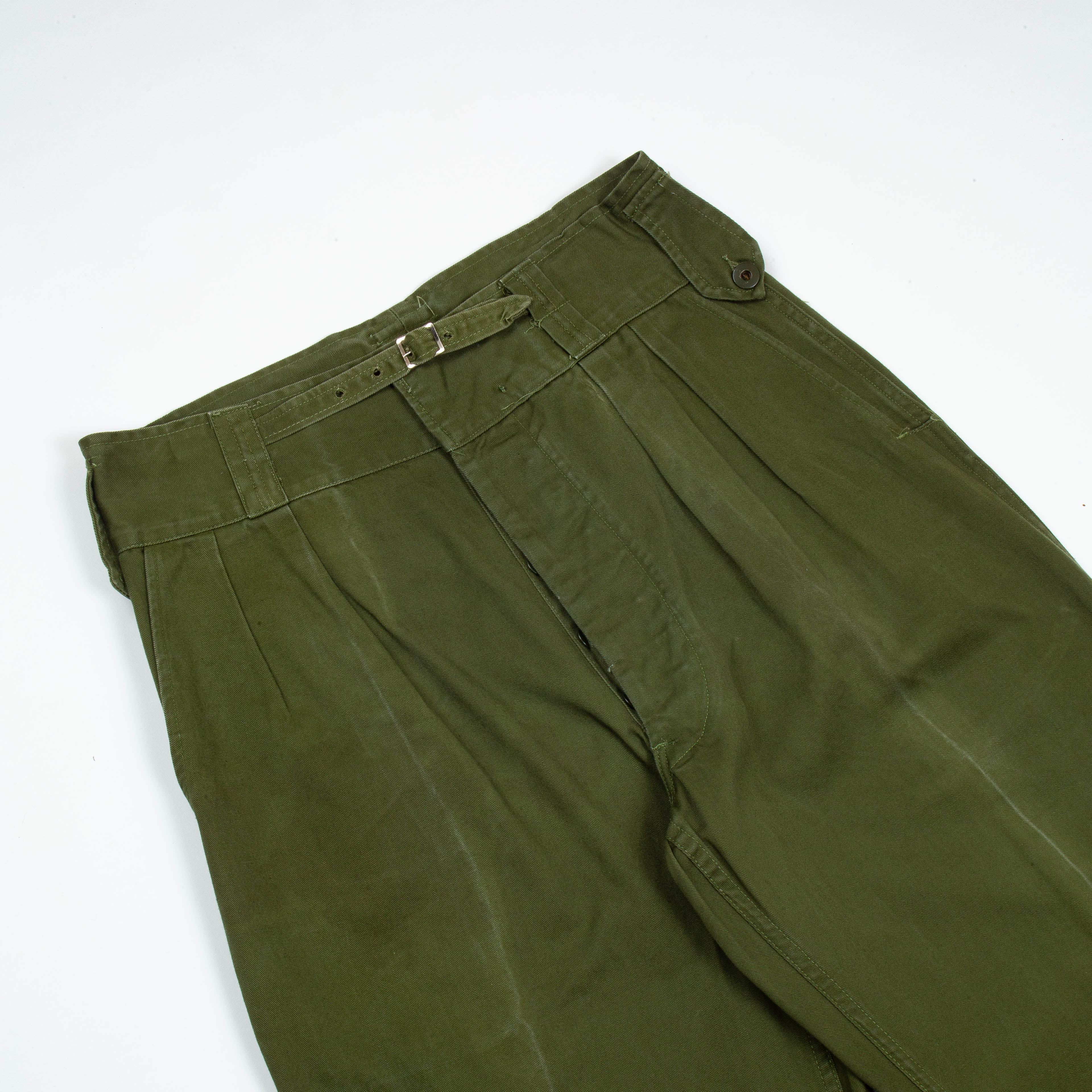 1963 Dated Canadian Army Drill Jungle Trousers - 33x31 - Image 2