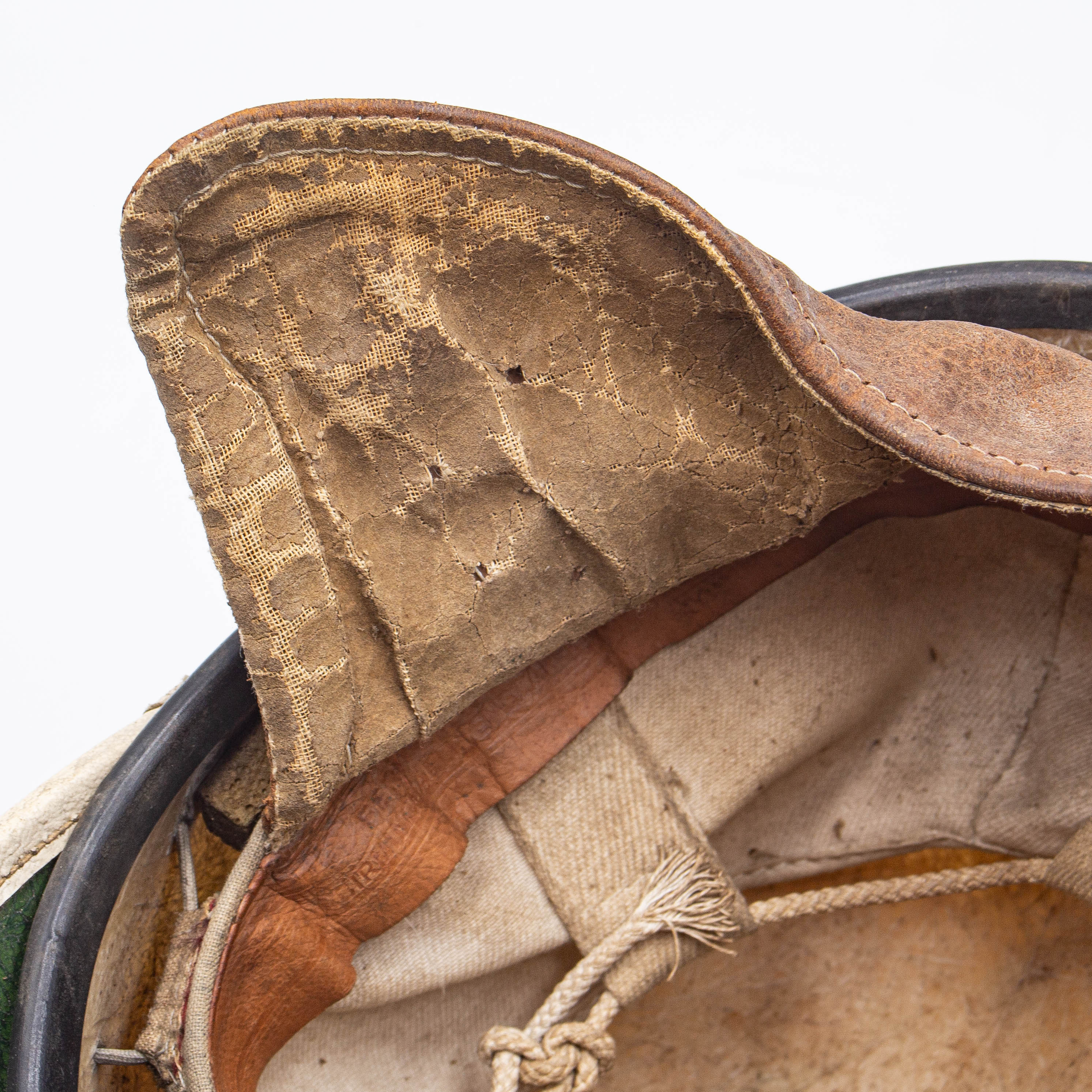 40s Vintage Feridax St. Christopher Motorcycle Crash Helmet - Image 7