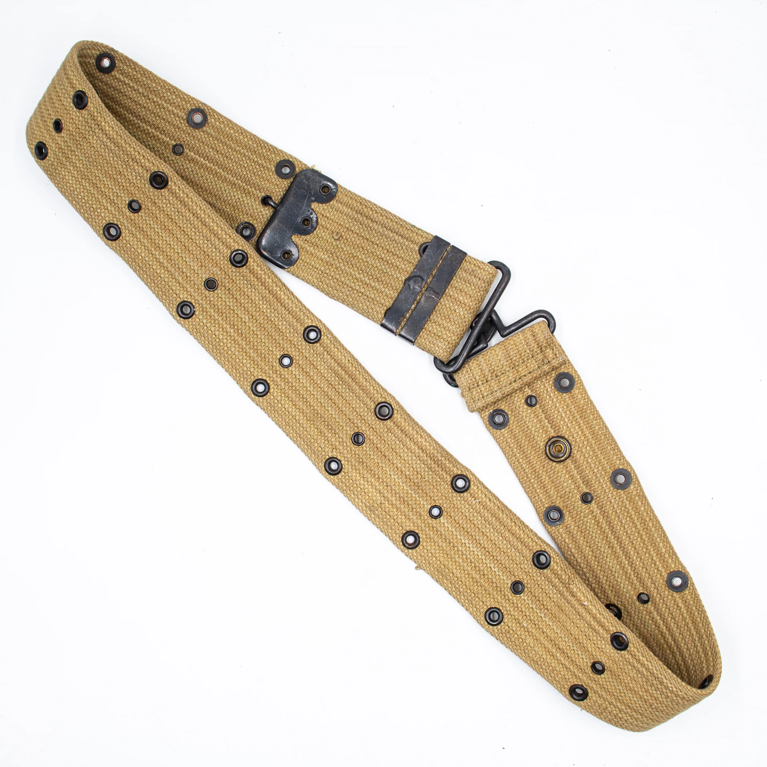 NOS 40s WW2 Mis-Stamped US Military M1936 Pistol Webbing Belt - Image 4