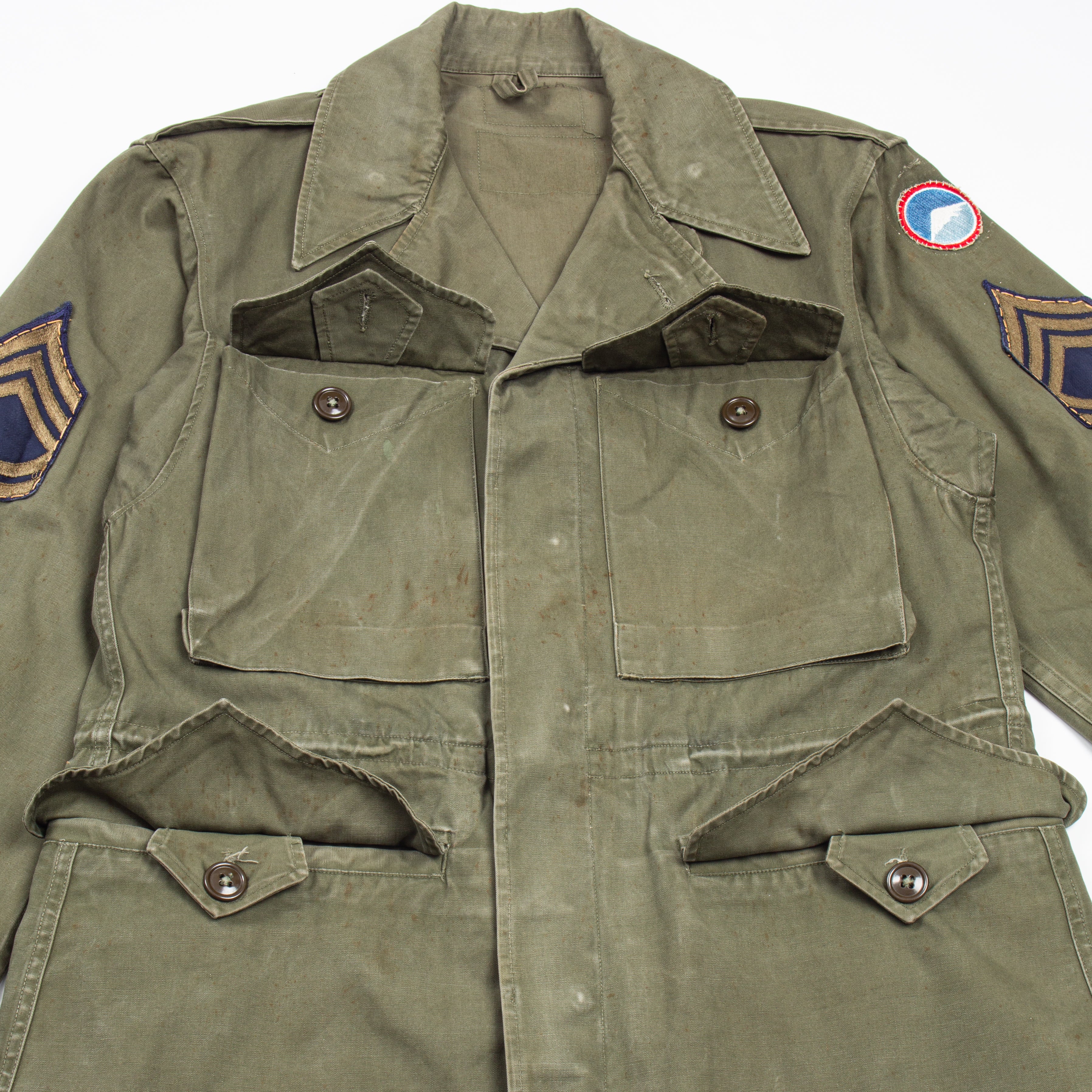 50s WW2 Vintage Far East Command M43 Field Jacket - Small - Image 9