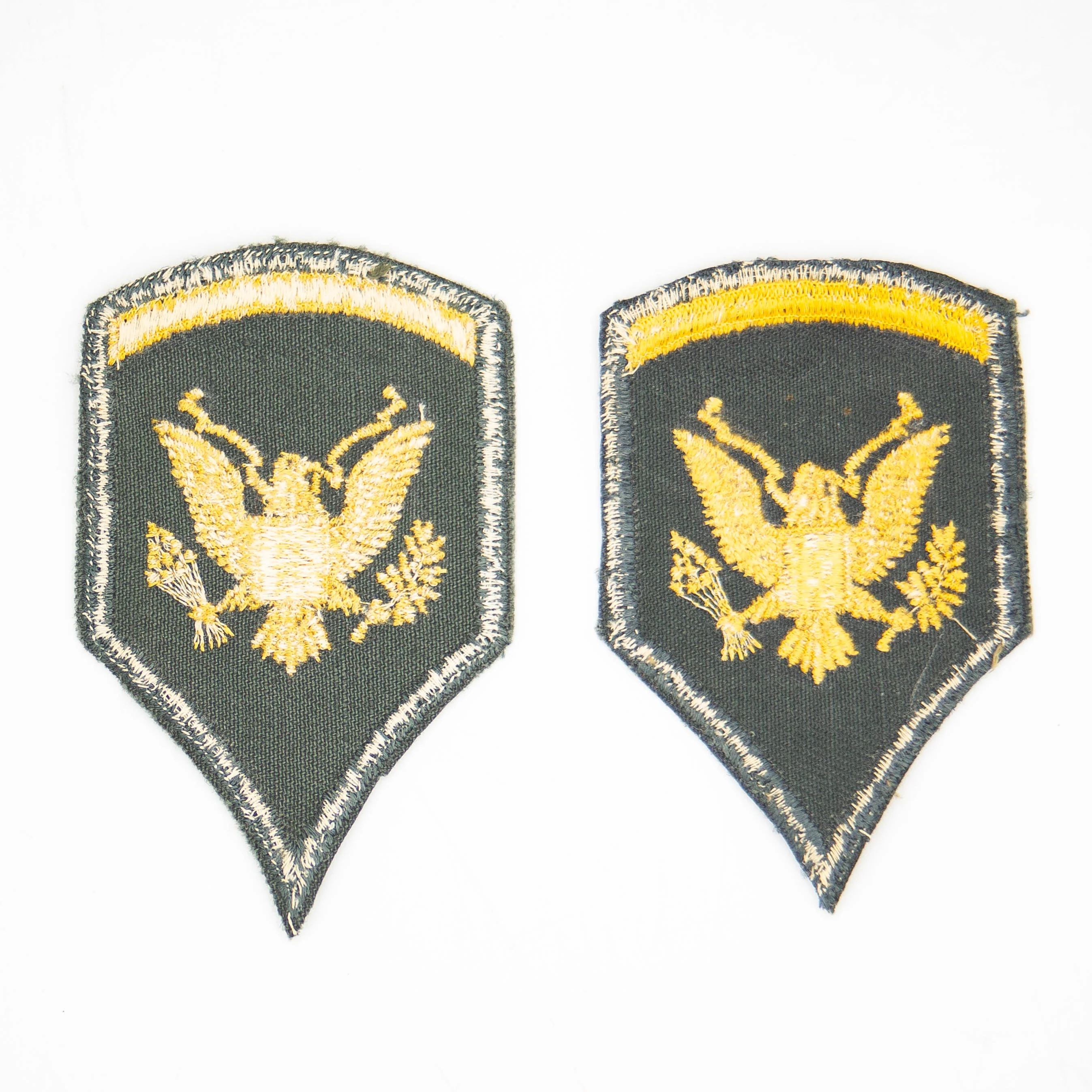 50s/60s US Army Cut Edge Specialist 5 Rank Patch Set - Image 2