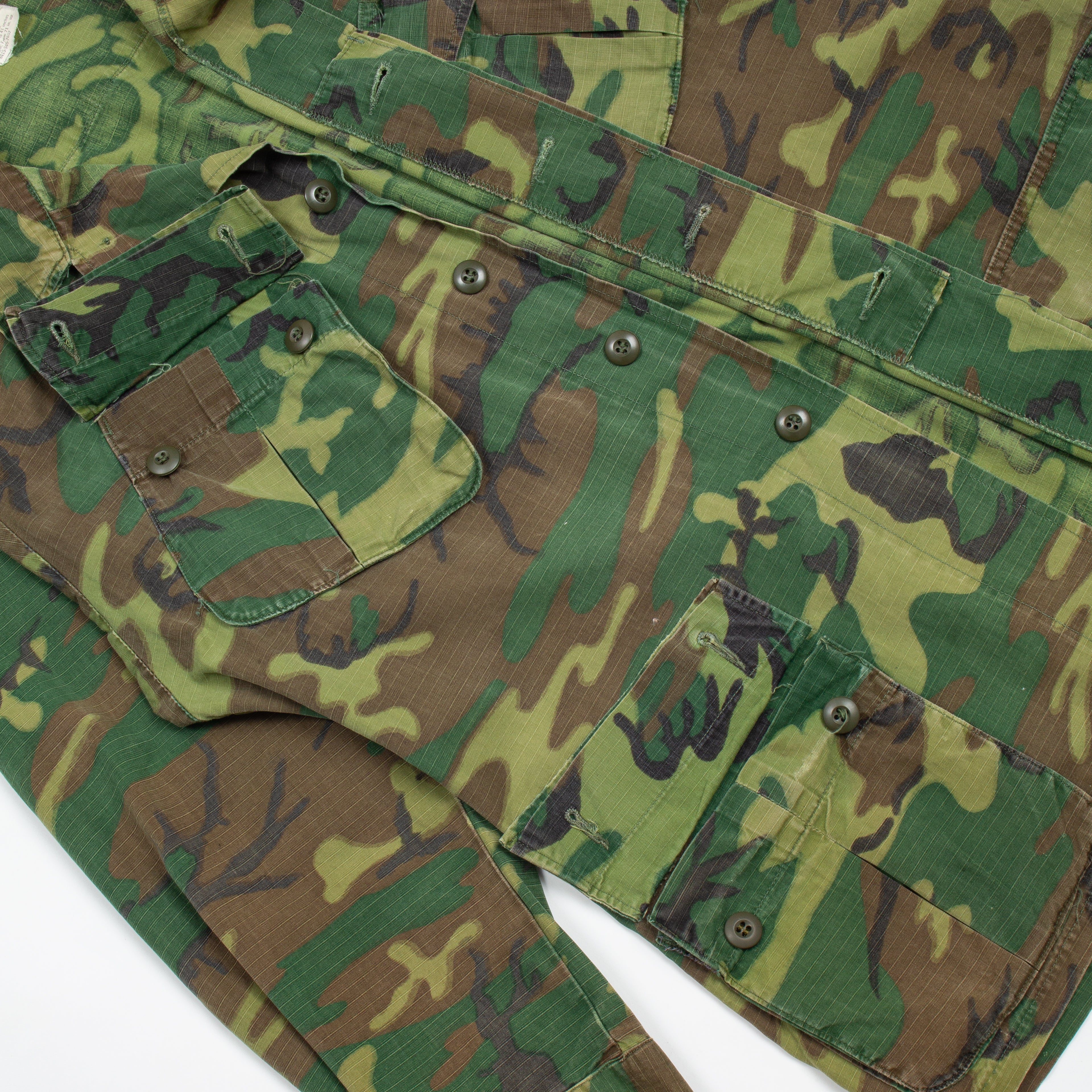 60s Vietnam War Vintage US Army ERDL Jungle Jacket - Medium - Image 5