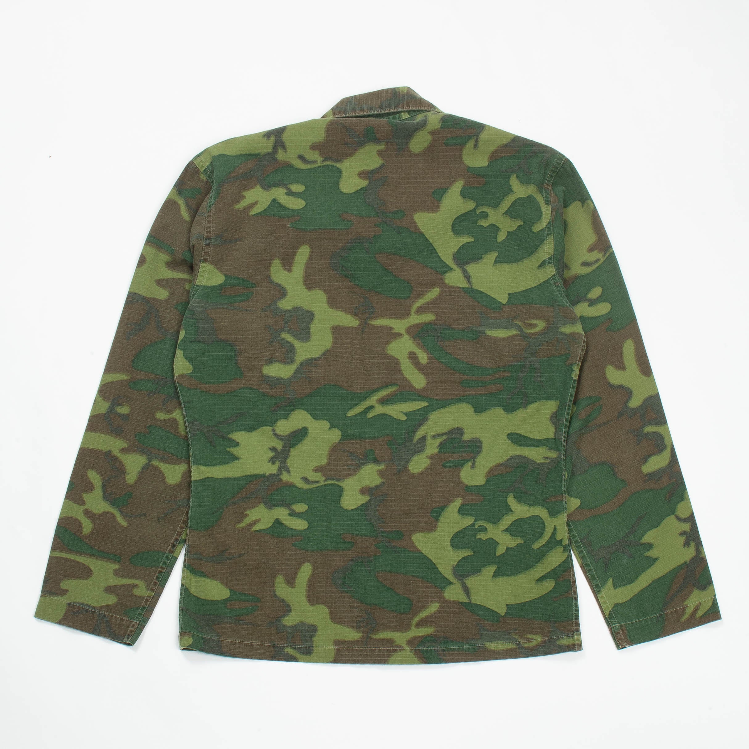 60s Vietnam War Tailor-Made USAF ERDL Jungle Jacket - Small - Image 7