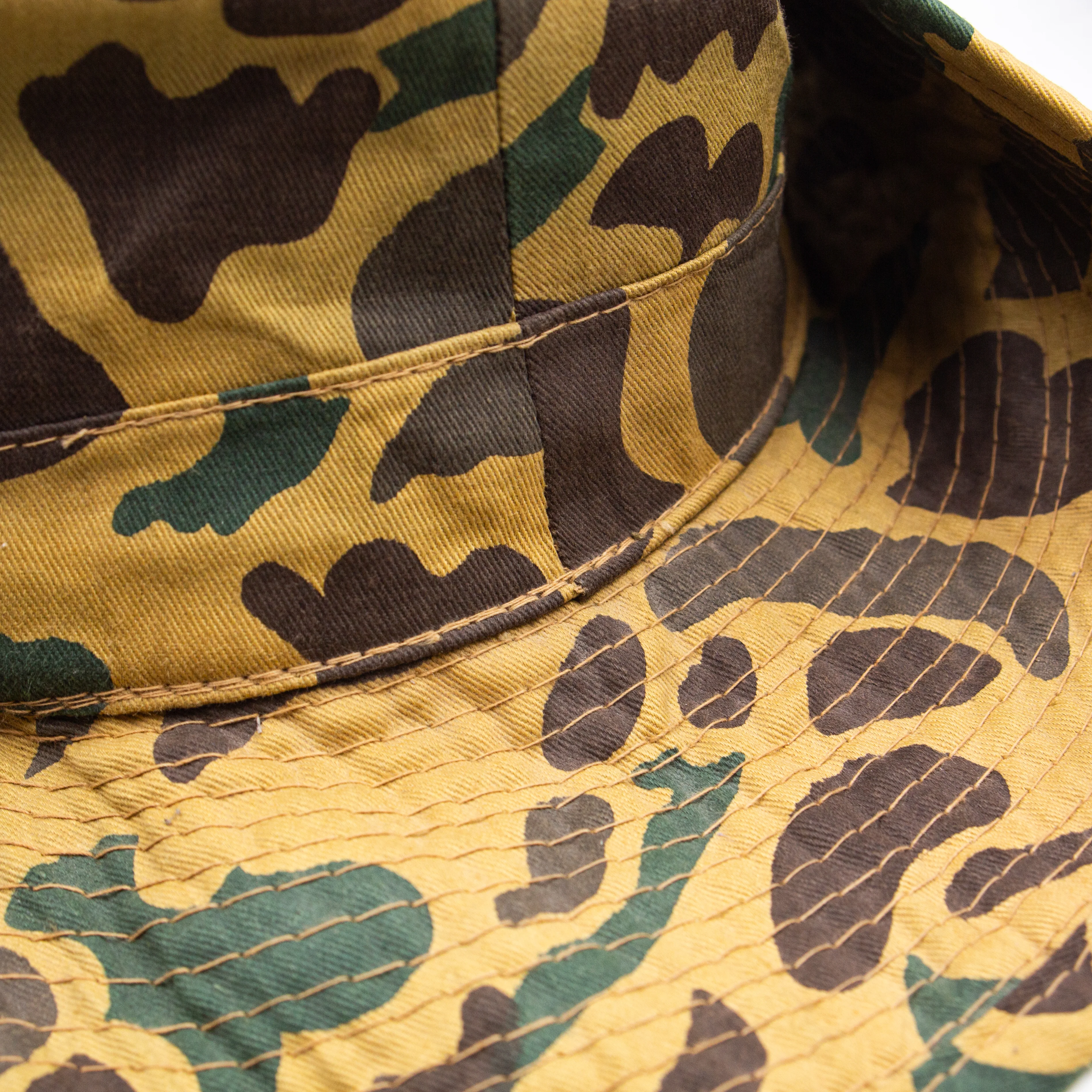 60s Vietnam War Vintage Duck Hunter Cowboy Hat - 7 1/8 - Image 5