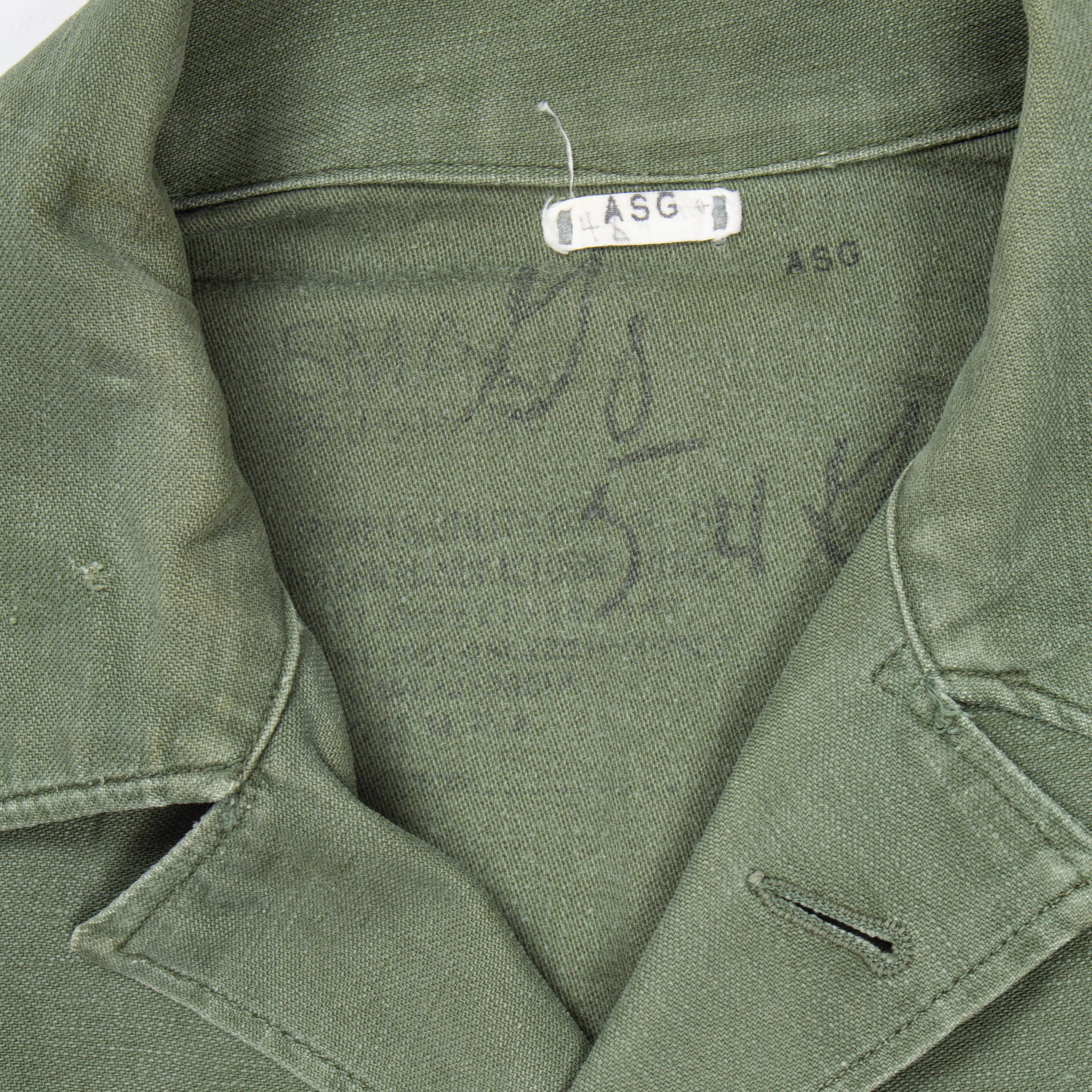 60s Vintage 363rd Inf. Rgt. OG-107 Sateen Utility Shirt - Medium - Image 3