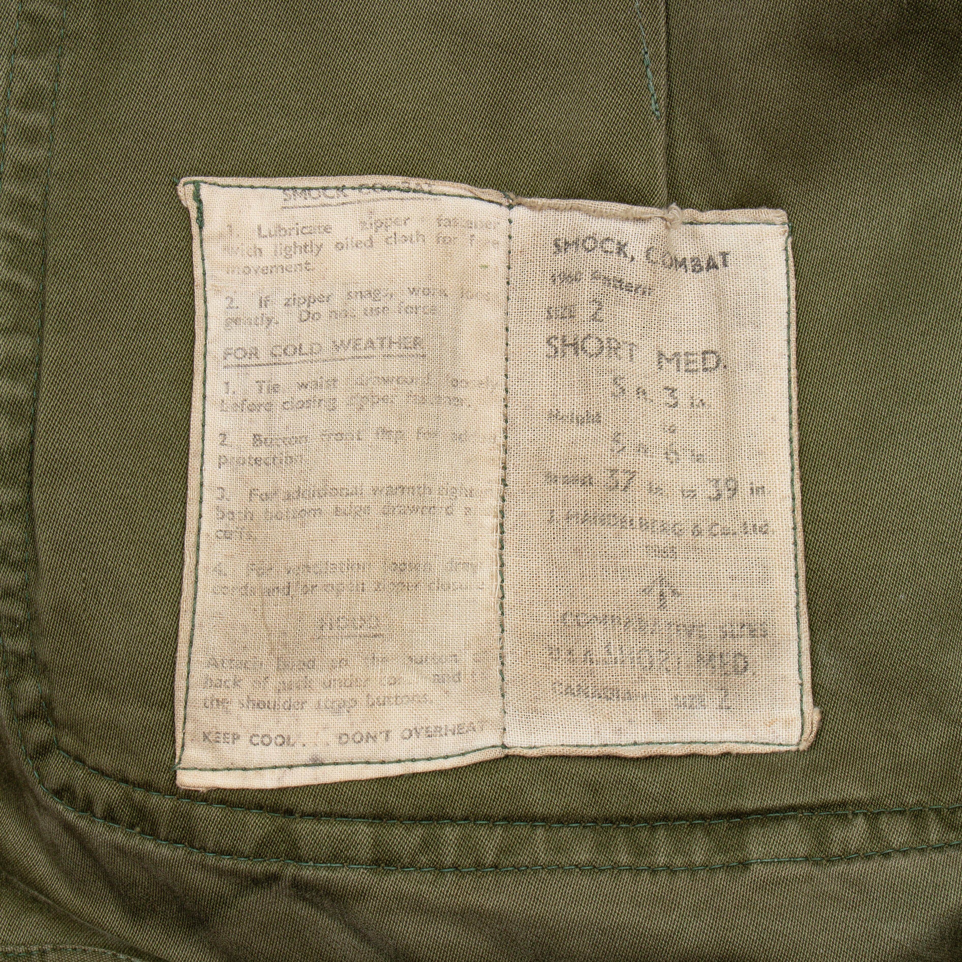60s Vintage British Army 1960 Pattern Combat Smock - Medium - Image 8