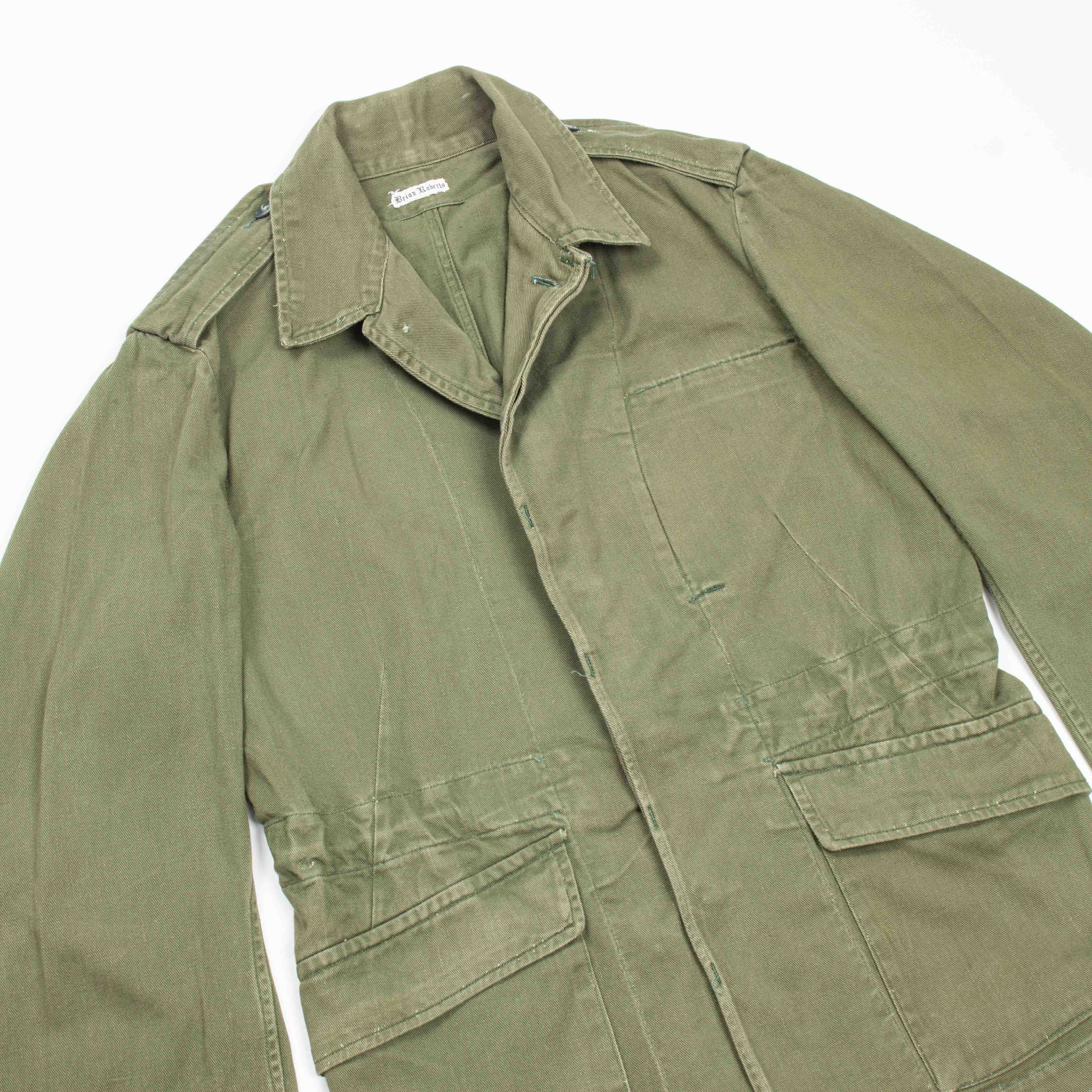60s Vintage British Army Drill Overall Jacket - Medium - Image 3