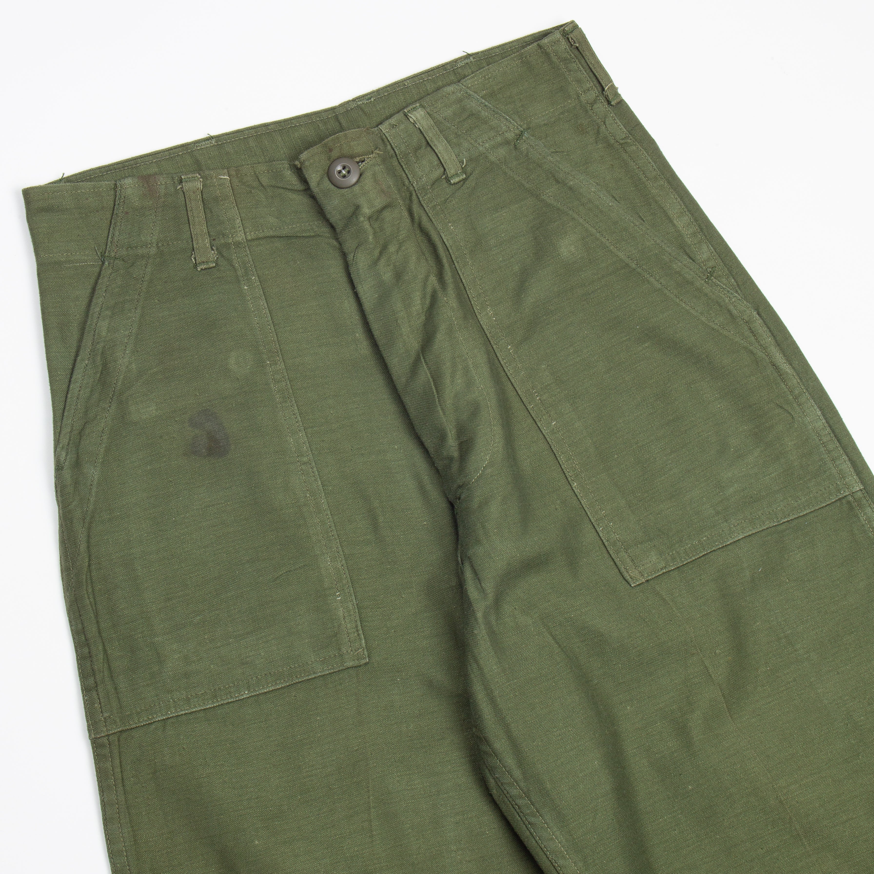 60s Vintage OG-107 Sateen Utility Trousers - 29x29 - Image 2