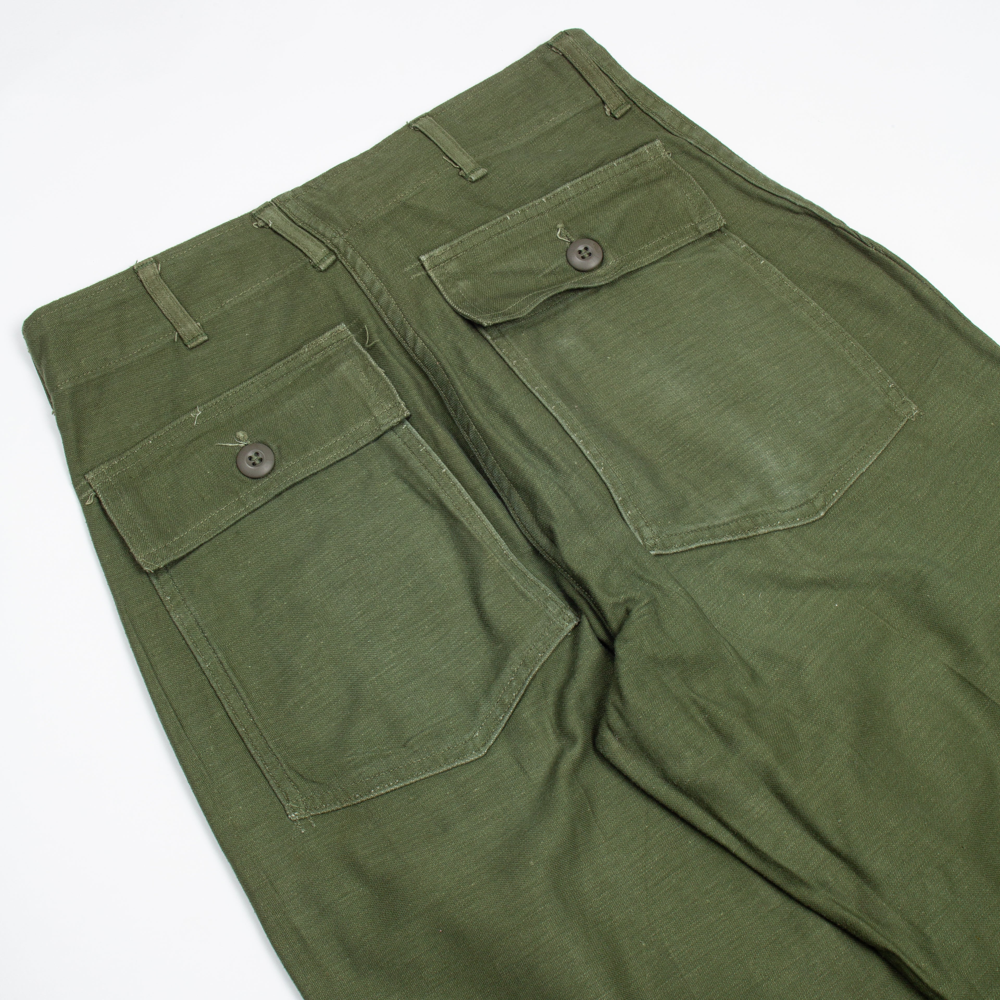 60s Vintage OG-107 Sateen Utility Trousers - 29x29 - Image 7