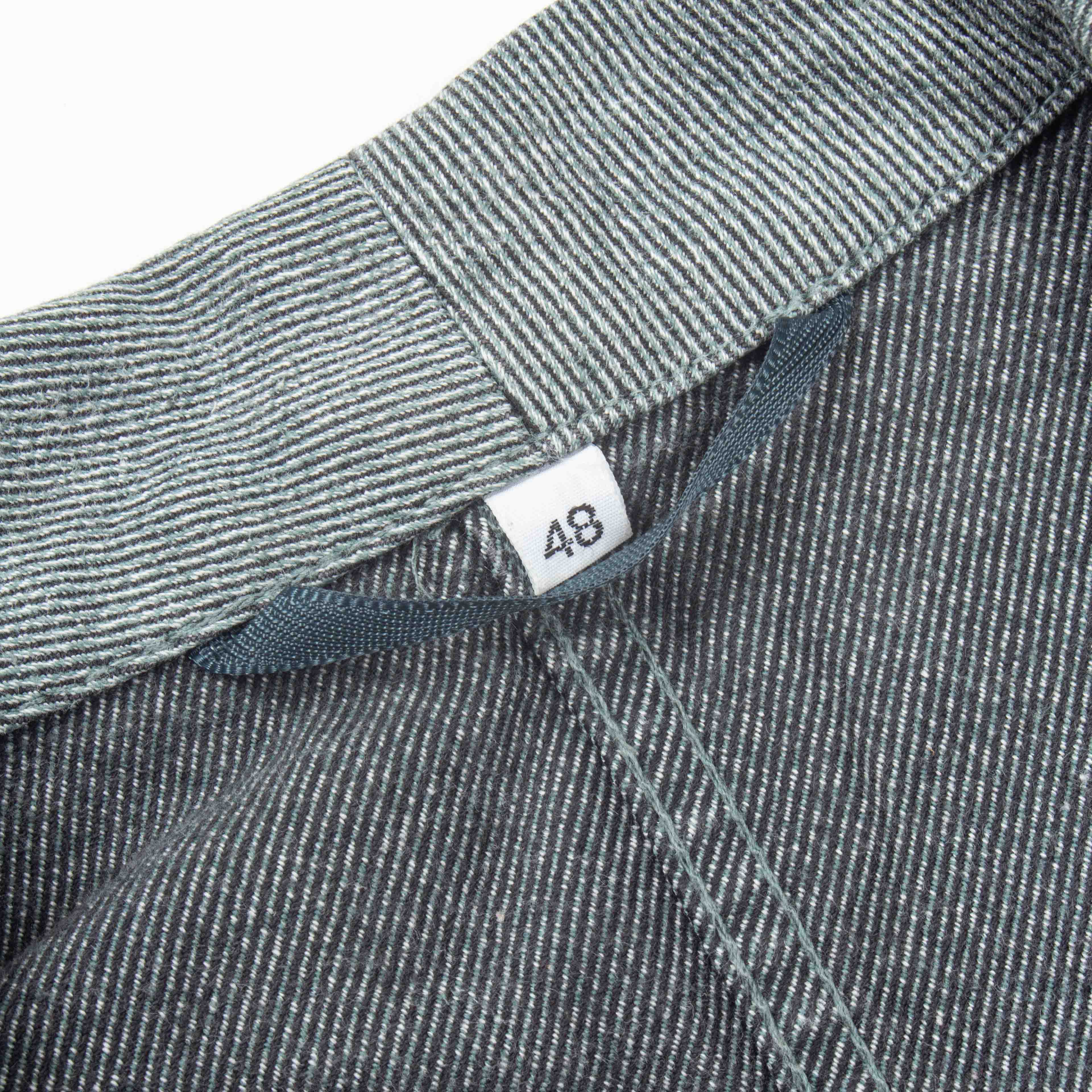60s Vintage Swiss Army Salt & Pepper Denim Chore Jacket - Medium - Image 3
