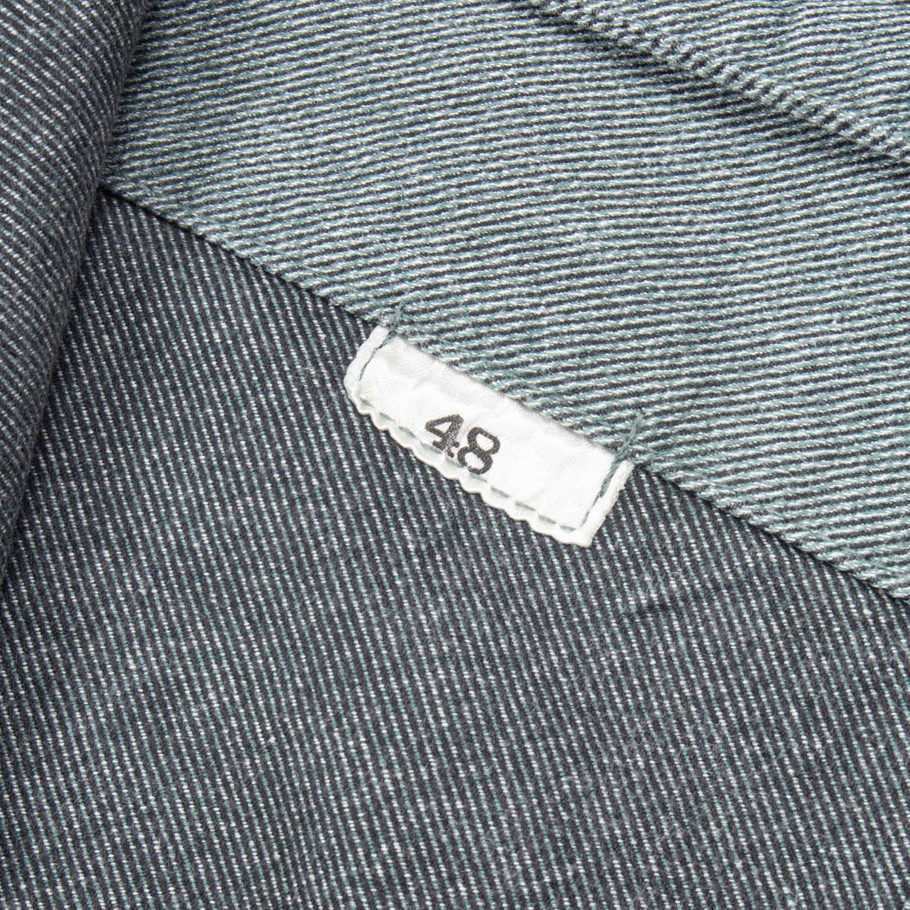 60s Vintage Swiss Army Salt & Pepper Denim Chore Jacket - Medium - Image 6
