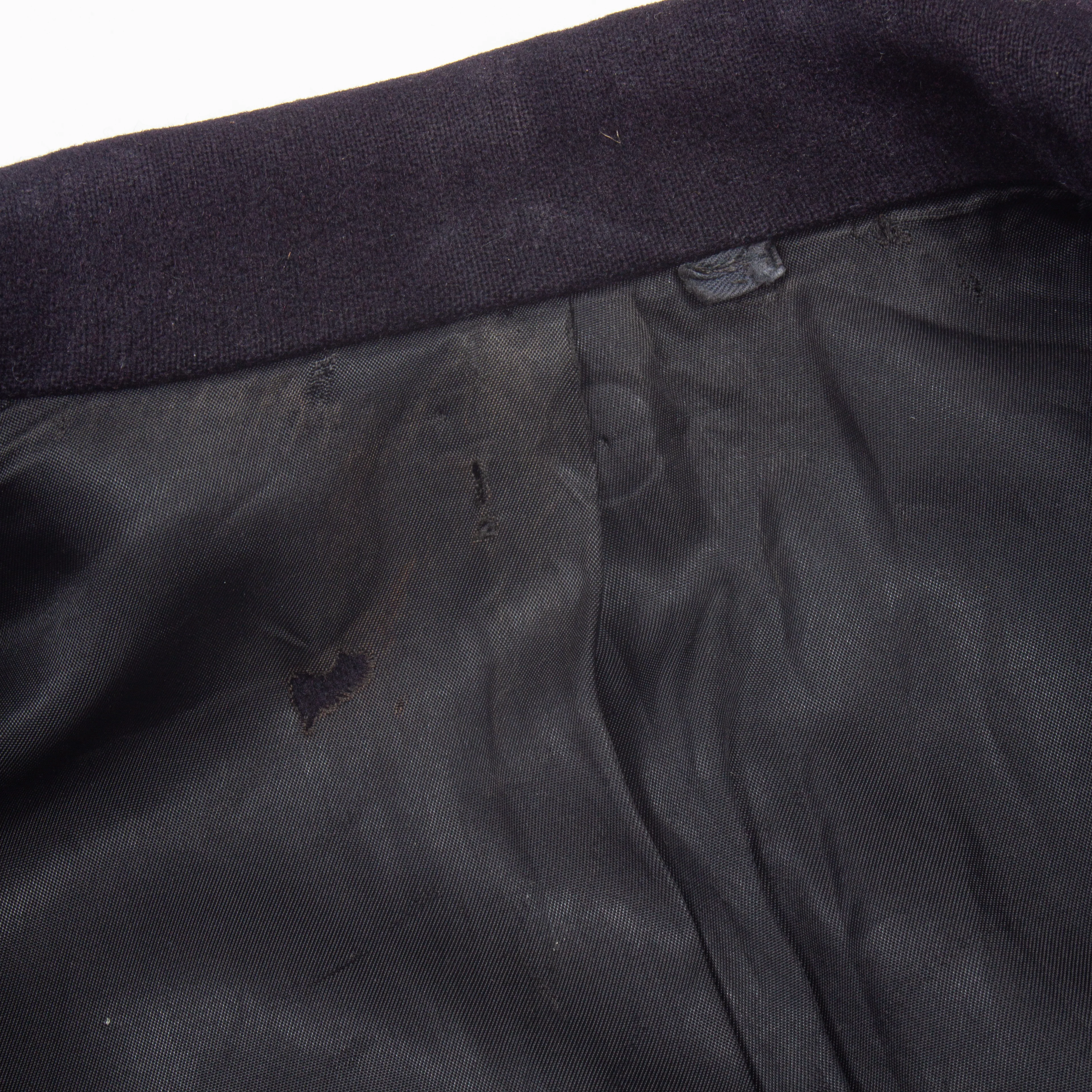 60s Vintage US Navy Black Pea Coat - X-Small - Image 9