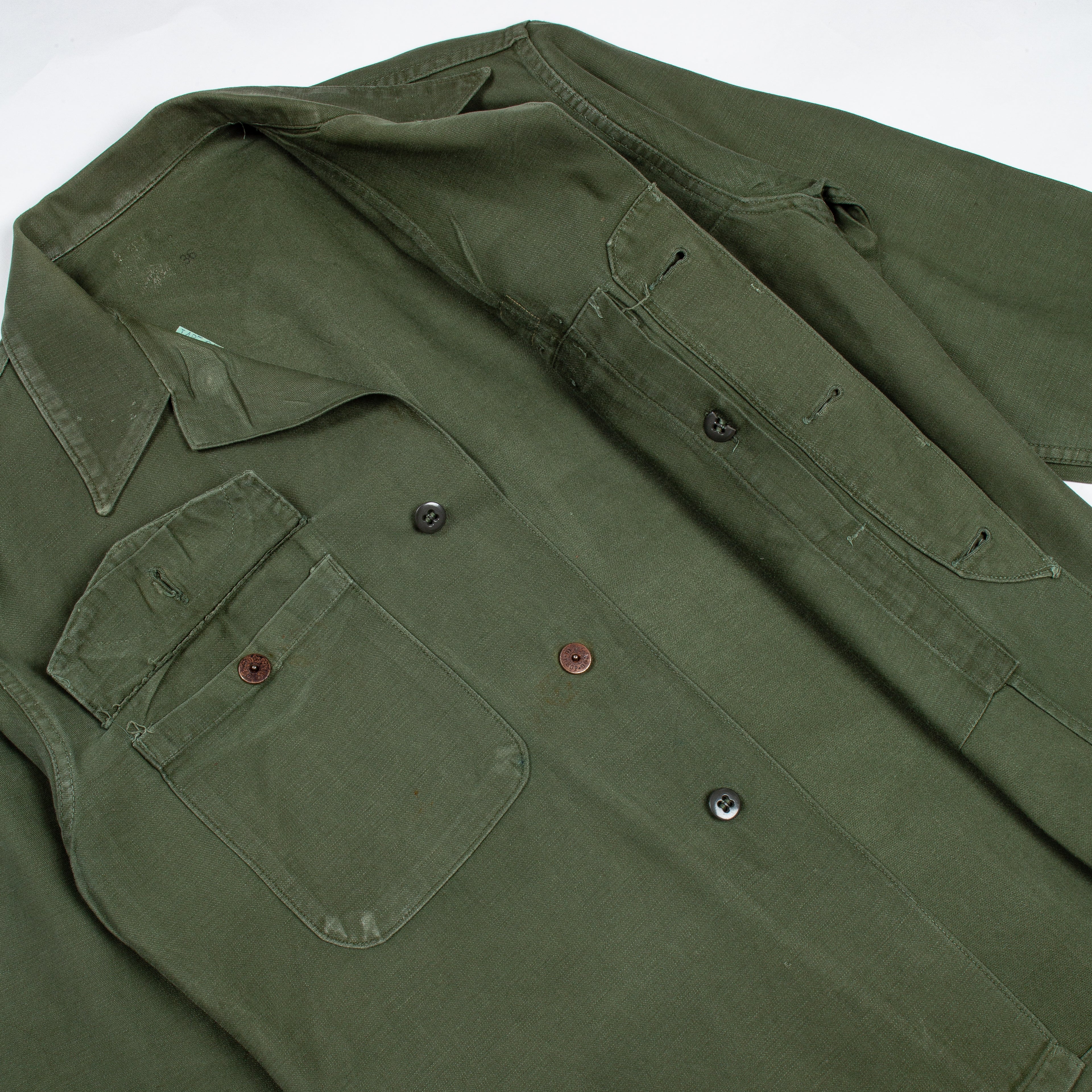 60s Vintage USMC Marines P56 Utility Shirt - Medium - Image 4