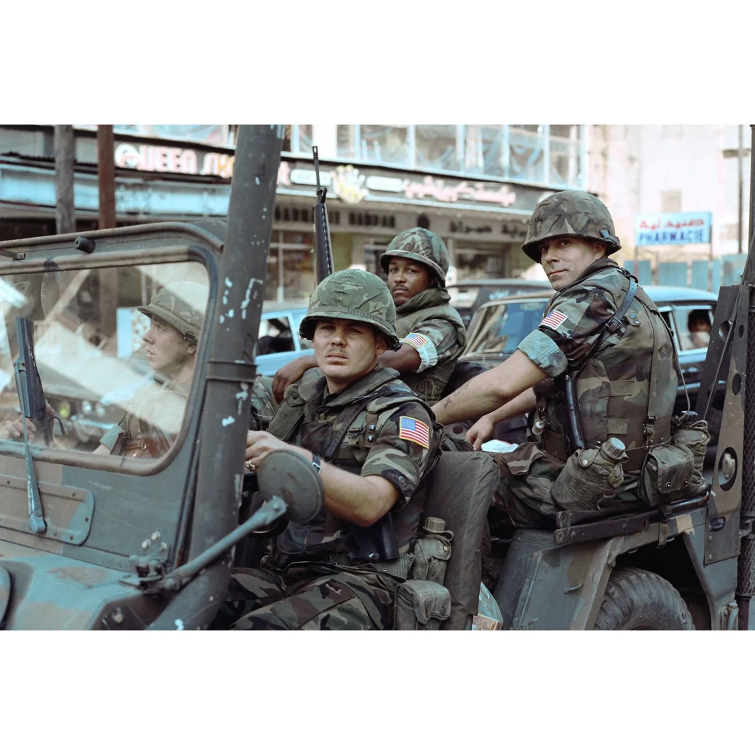 70s-80s US Military RDF ERDL M1 Helmet Cover - Image 15
