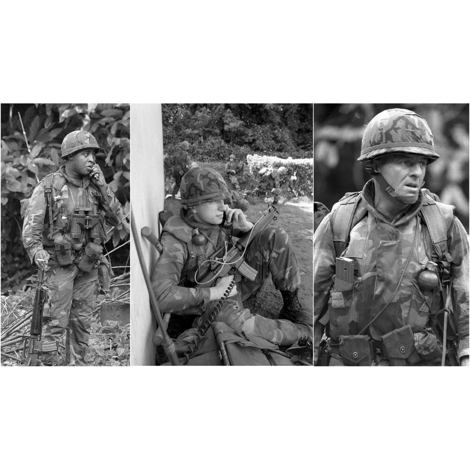 70s-80s US Military RDF ERDL M1 Helmet Cover - Image 18