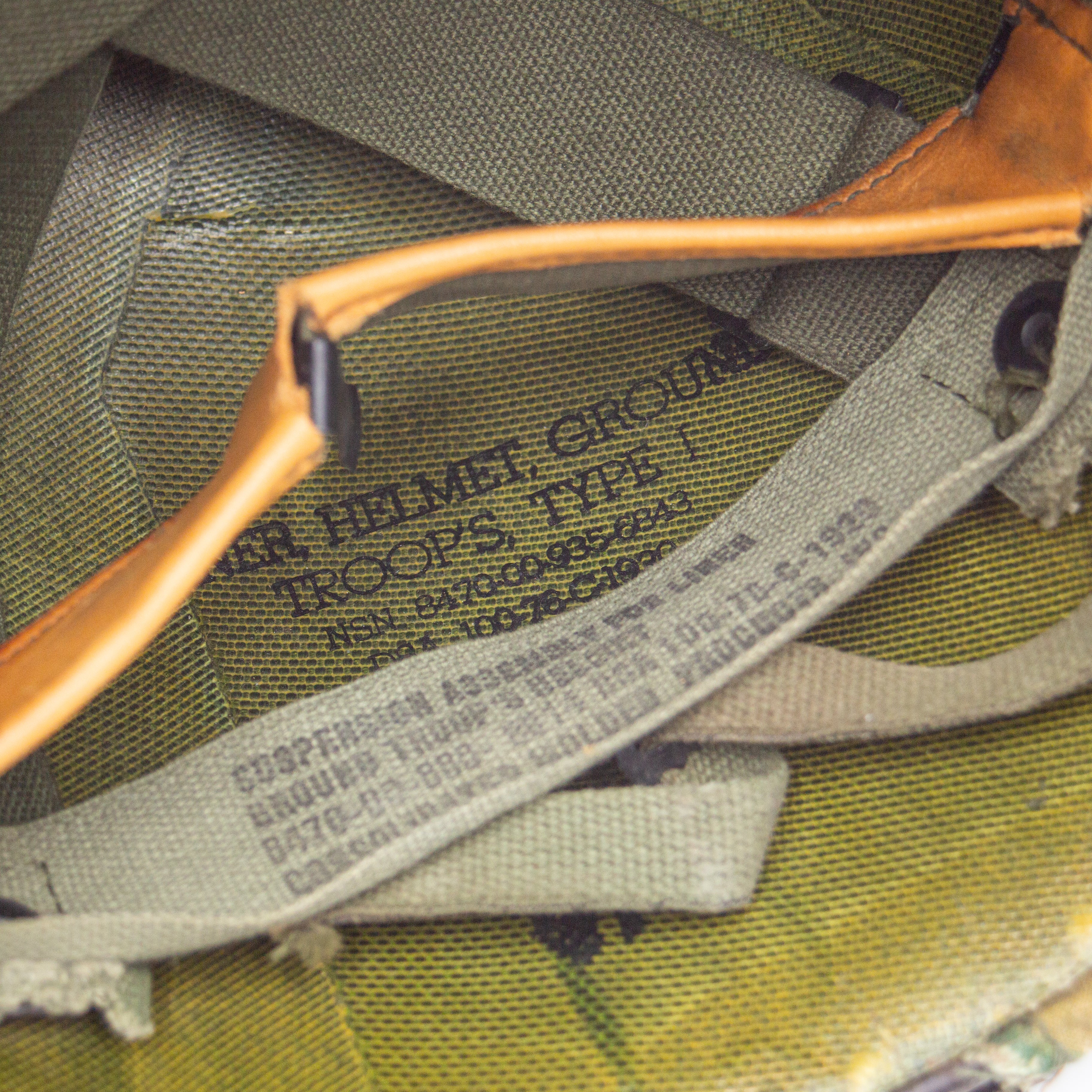 70s Vietnam War US Army M1 Helmet Set - Image 7