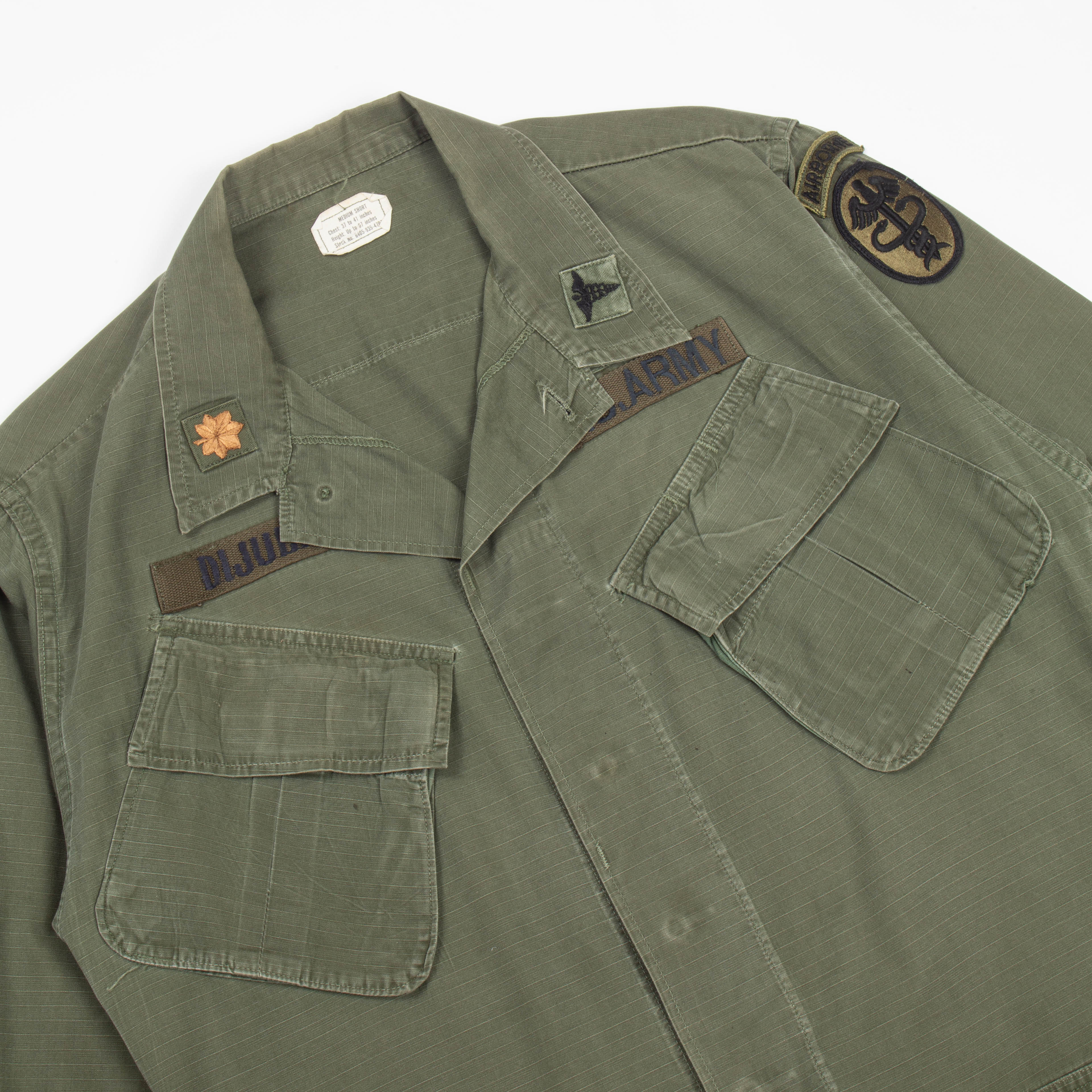 70s Vintage Airborne Medical Jungle Jacket - Large - Image 2