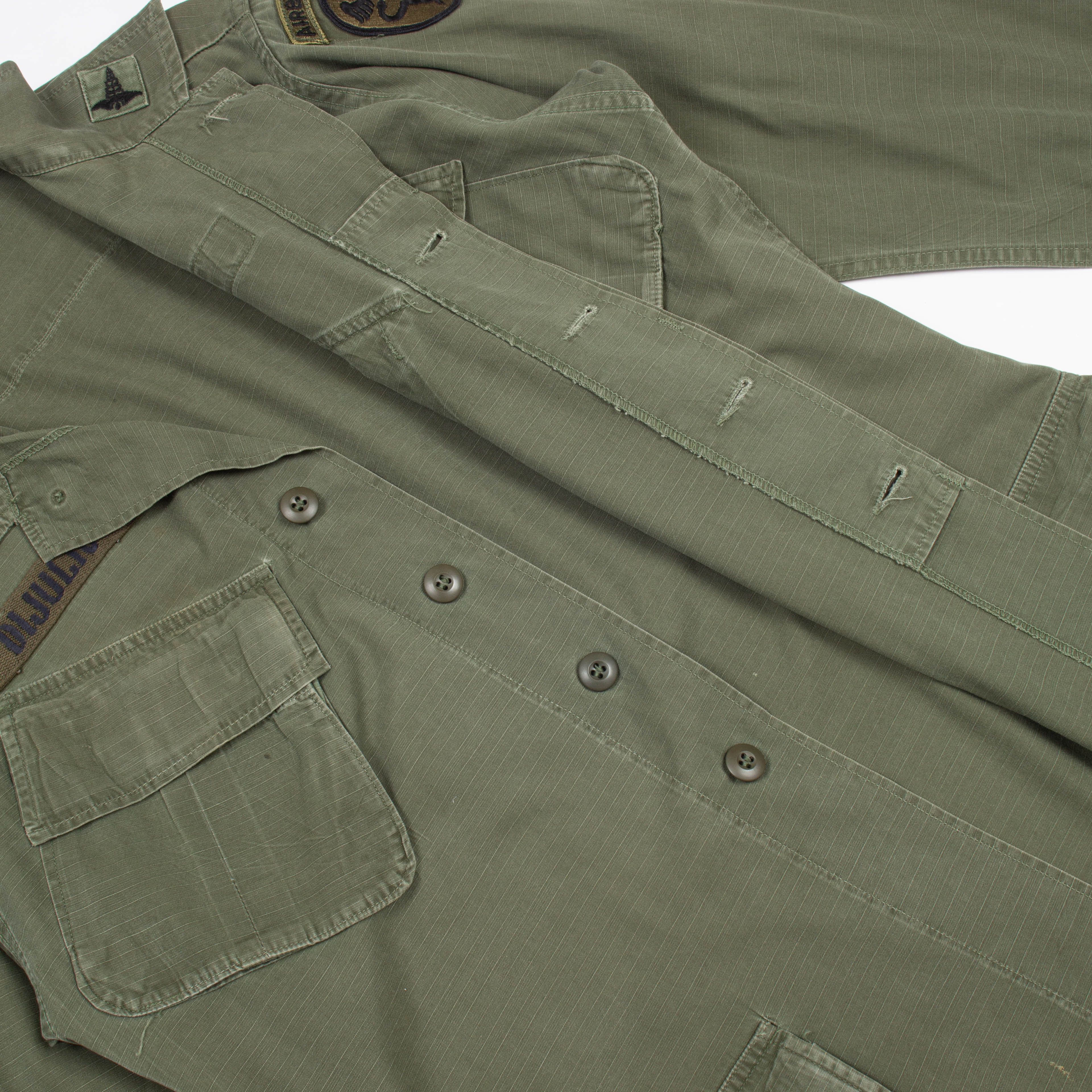 70s Vintage Airborne Medical Jungle Jacket - Large - Image 5