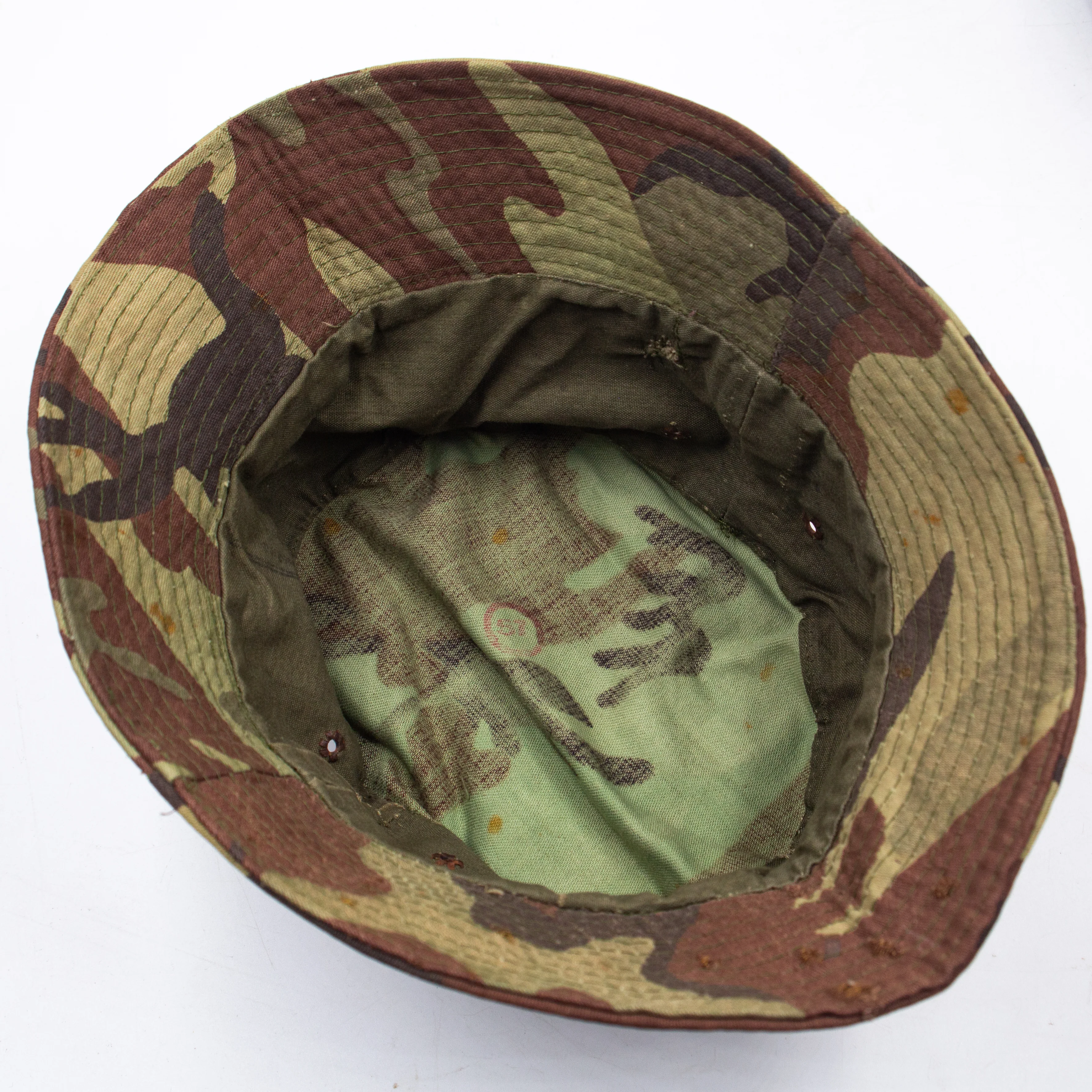 70s Vintage ARVN BDQ Fabric Boonie - Medium - Image 3