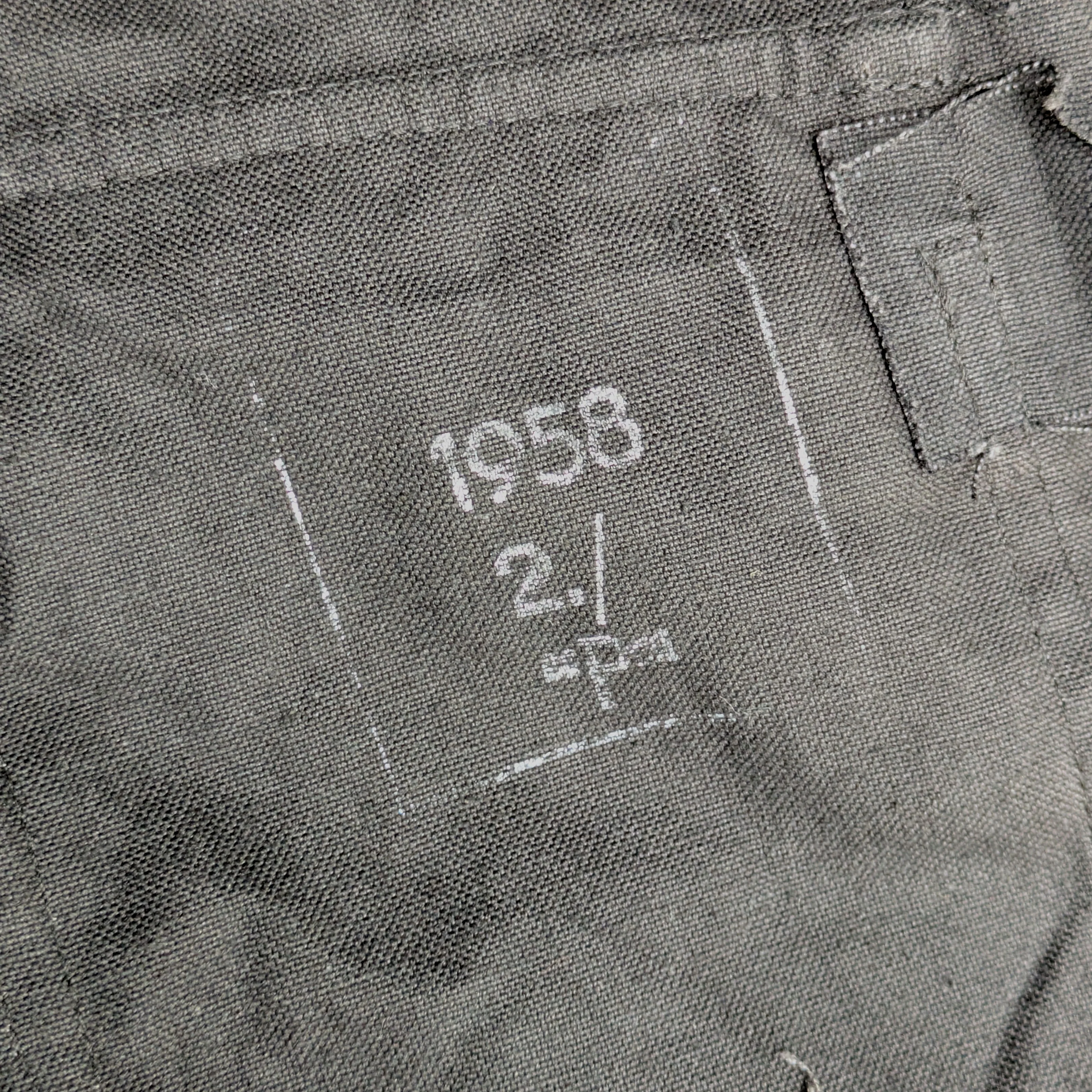 Deadstock 50s Vintage East German NVA Black APC Crew Shirt - Small/Medium - Image 9