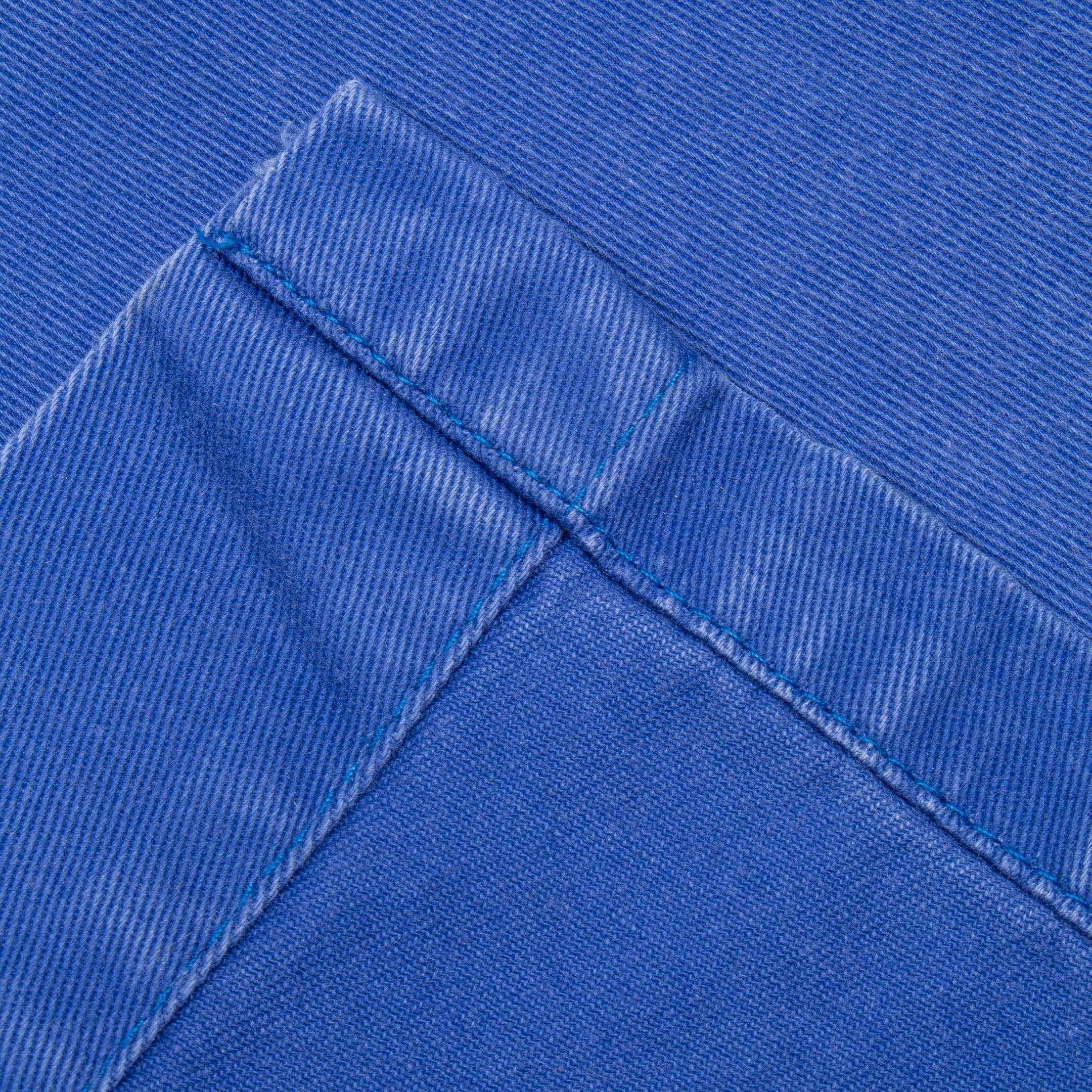70s Vintage German Blue Chore Shirt Jacket - Large - Image 6