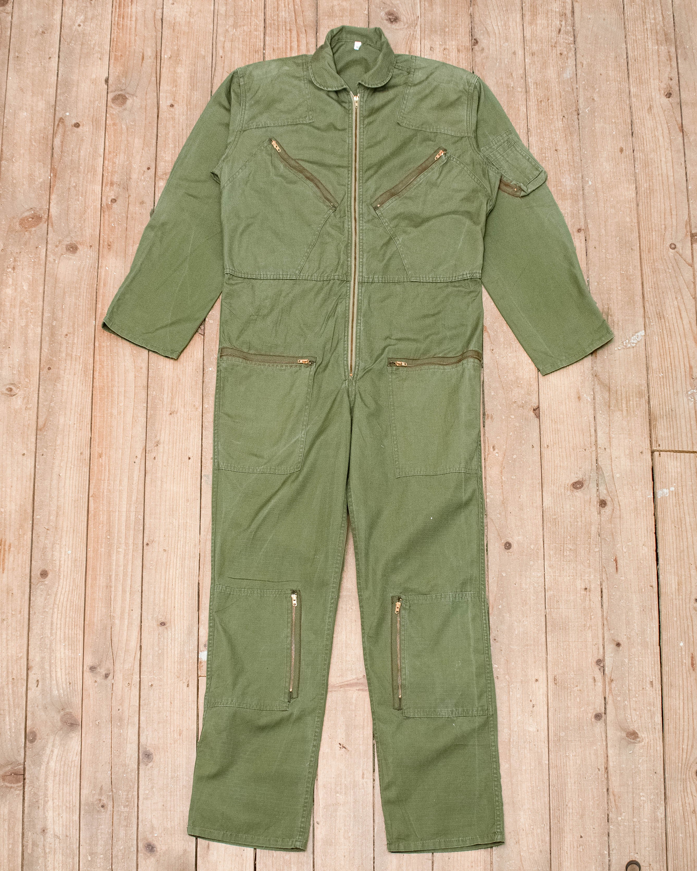 70s Vintage Ripstop Cotton Flight Suit - Medium