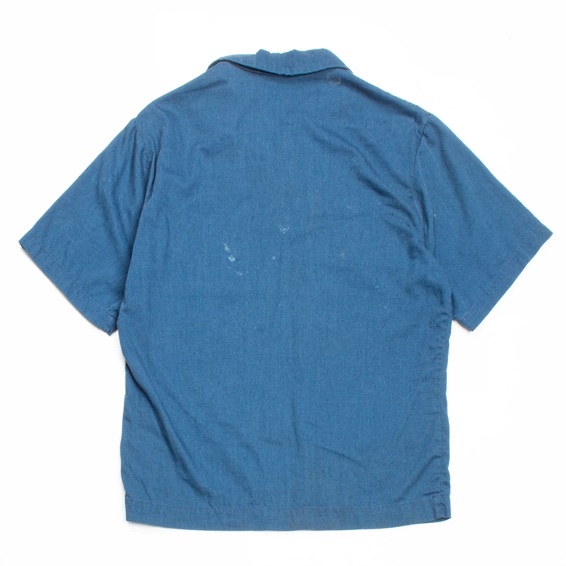70s Vintage US Navy Blue Pullover Shirt - Small - Image 4