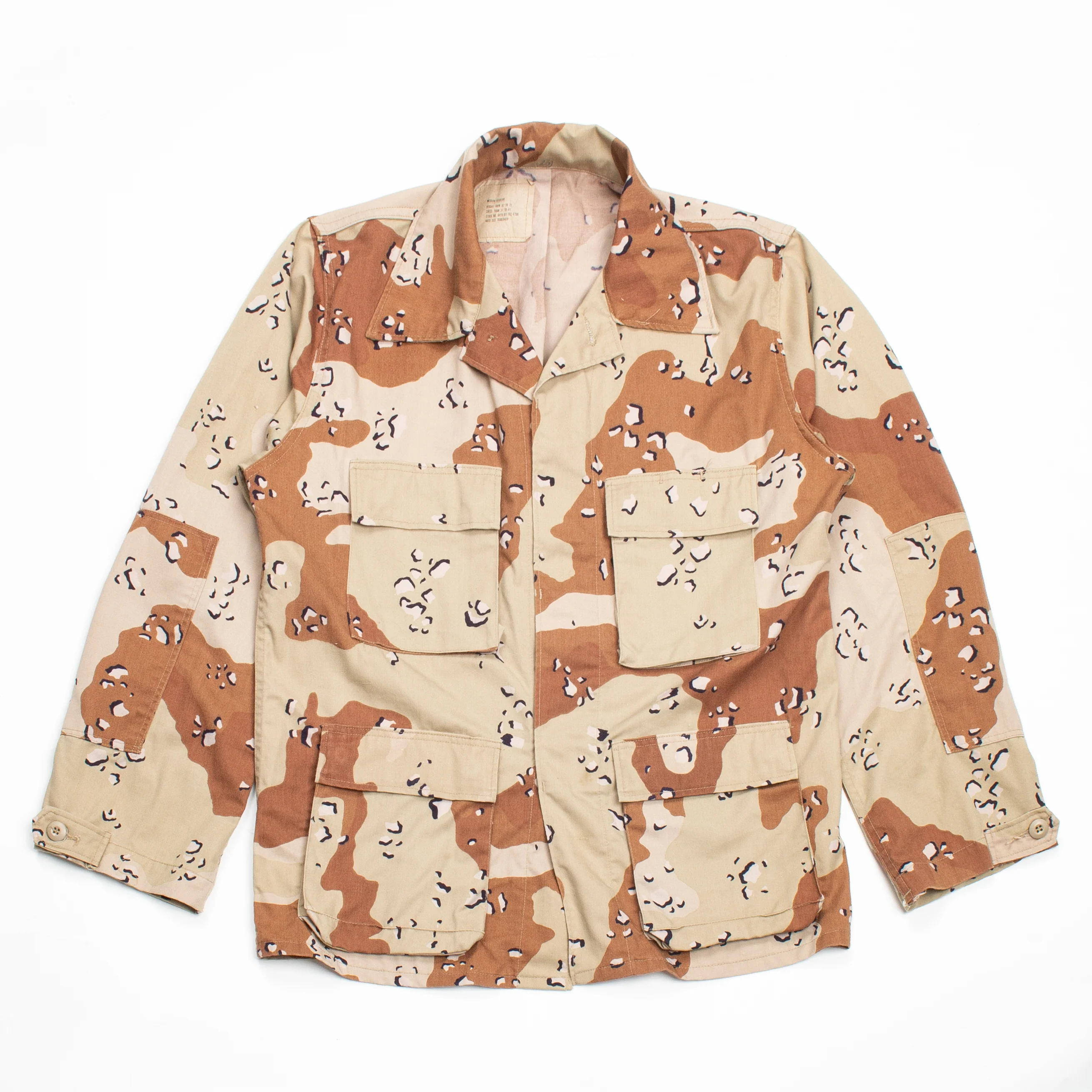 80s Vintage 6-Colour Desert 'Choc-Chip' DBDU Coat - Medium
