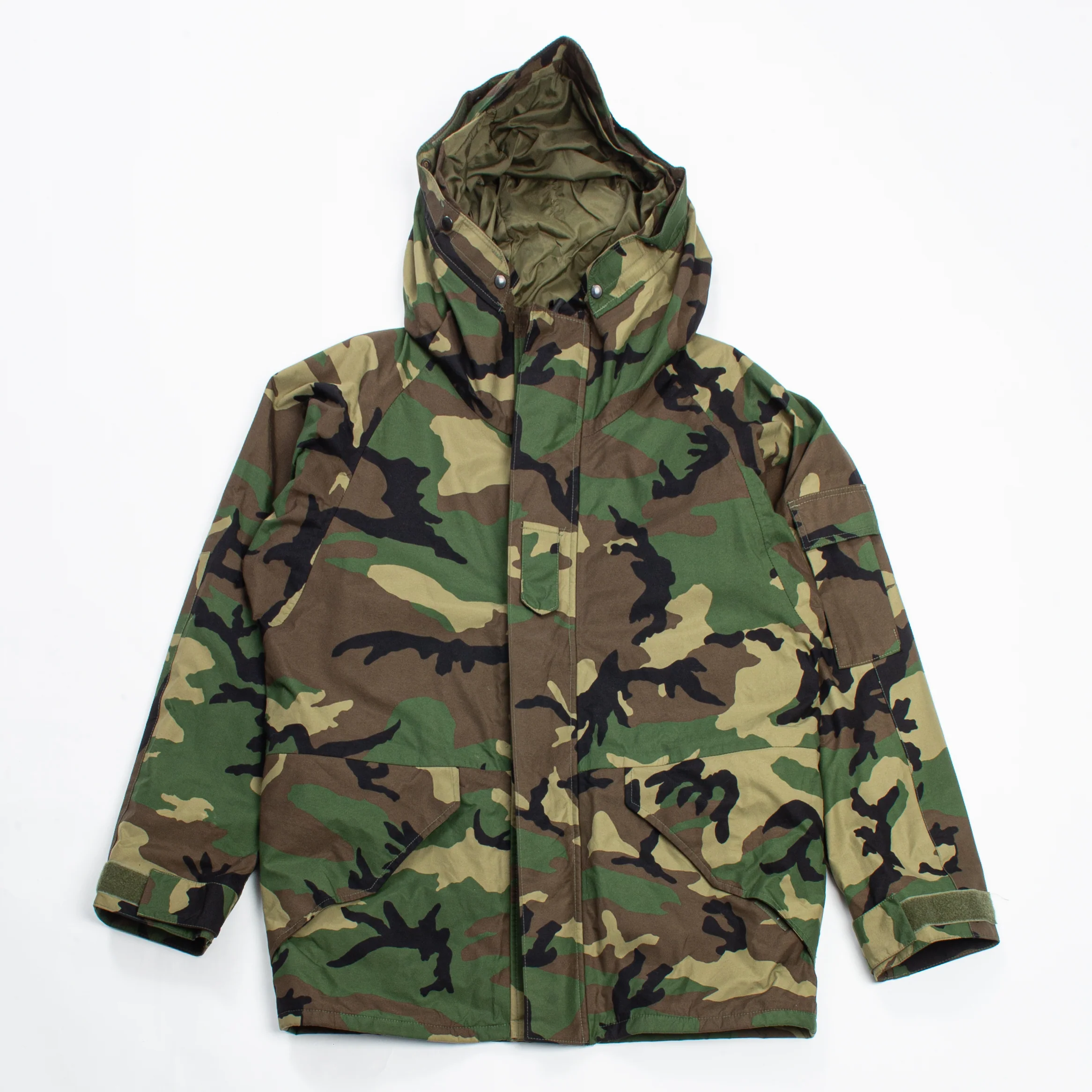 90s Vintage Woodland ECWCS Waterproof Parka - X-Large