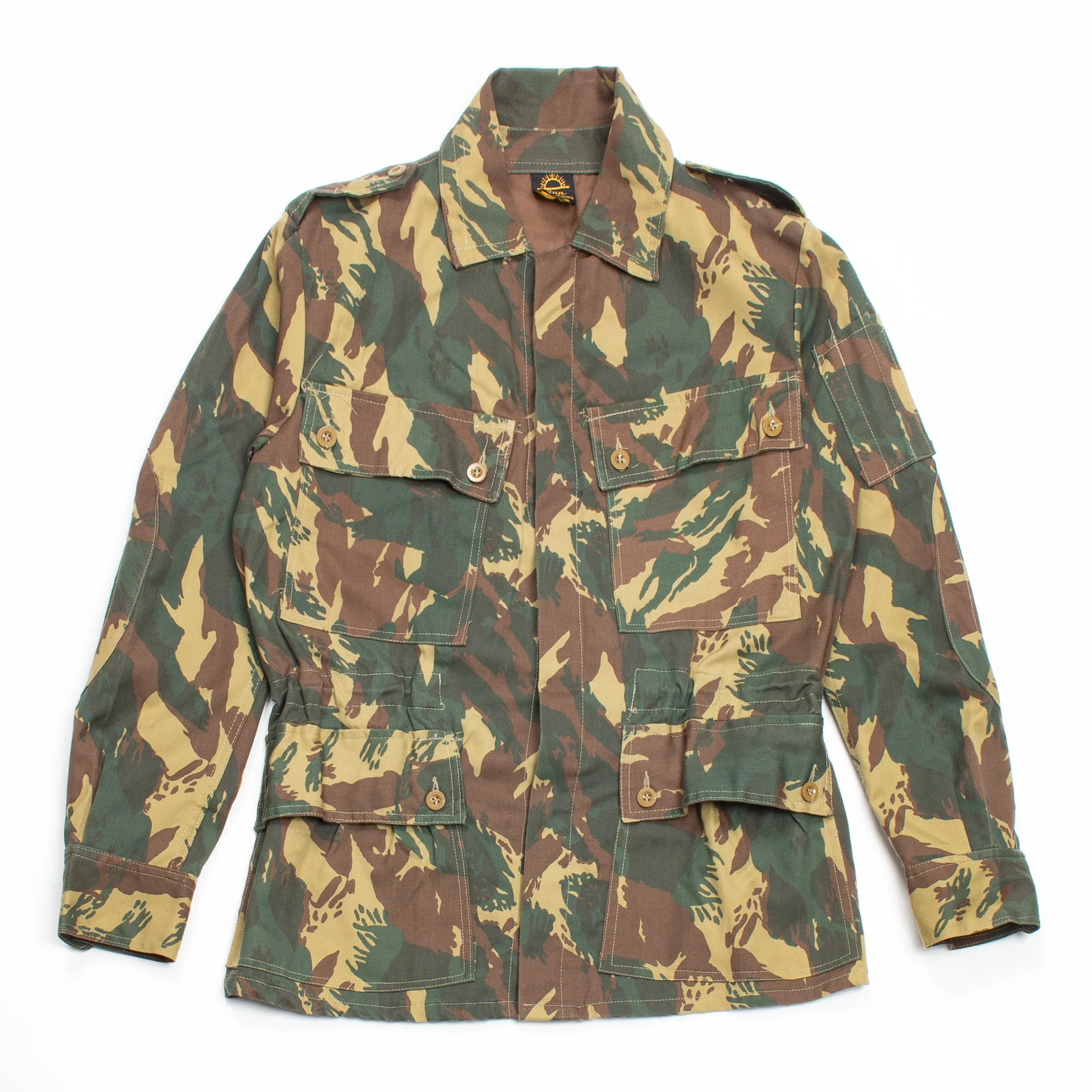 Deadstock 80s Vintage South African Transkei Defence Forces Camo Jacket - Medium