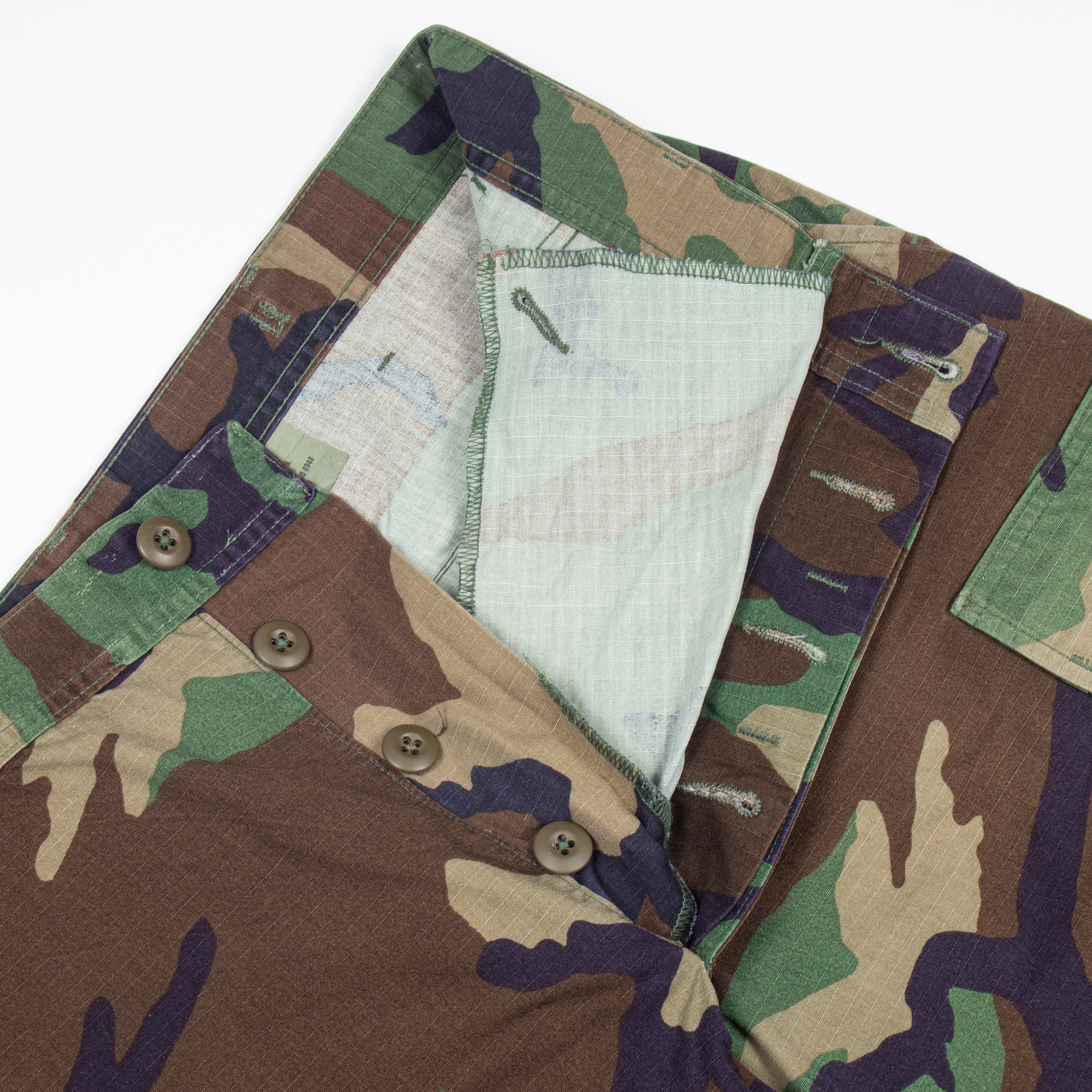 Genuine US Military Hot Weather Woodland Camo BDU Combat Trousers - Image 3