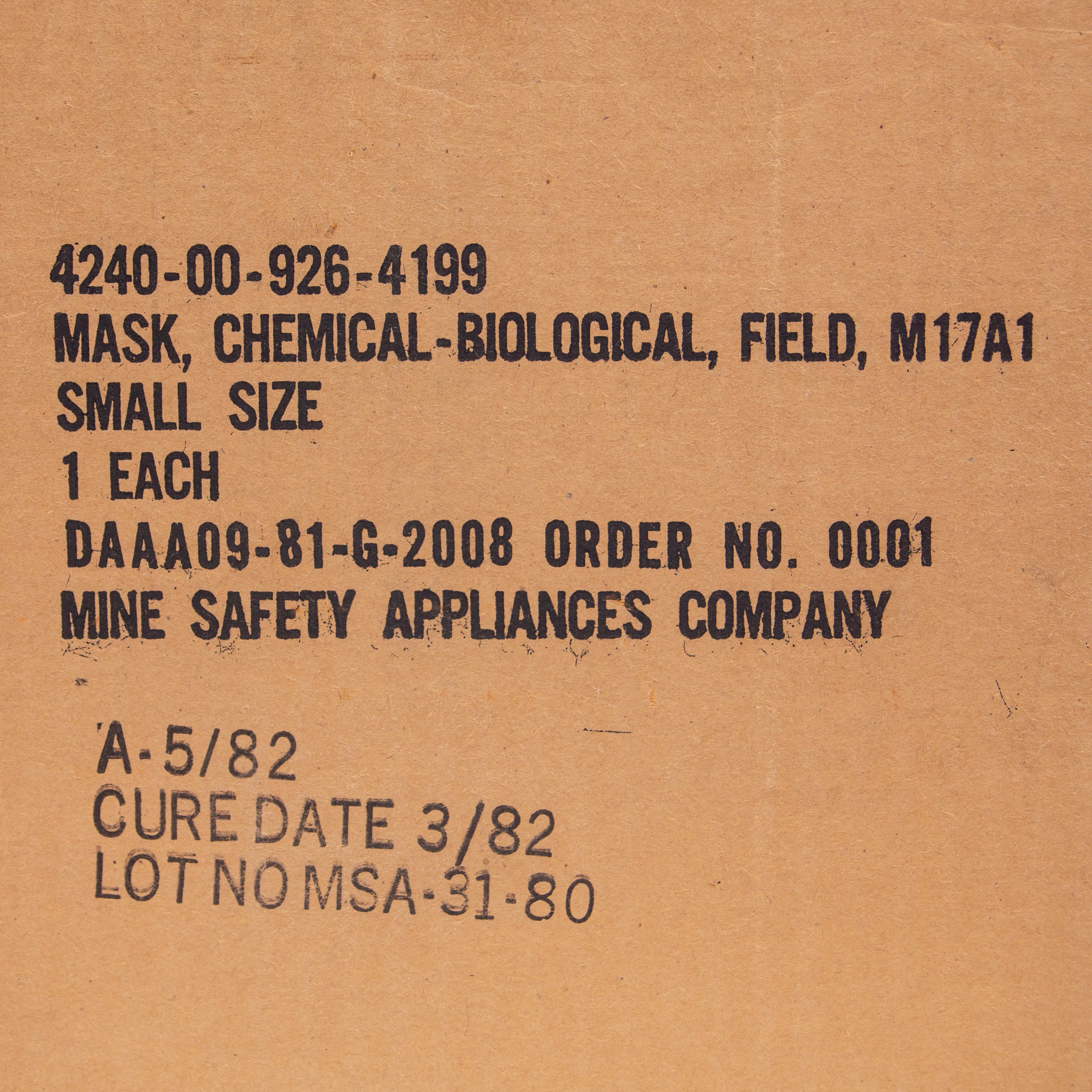 NOS 1982 Dated US Military Vietnam War ABC M17 Gas Mask - Image 4