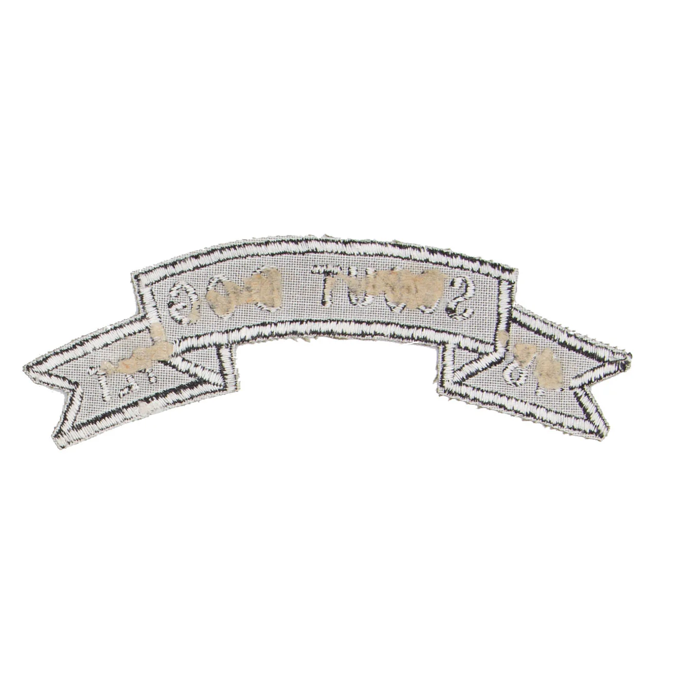 Original 1960s Vietnamese-Made Subdued 48th Infantry Platoon Scout Dogs Scroll Patch - Image 2