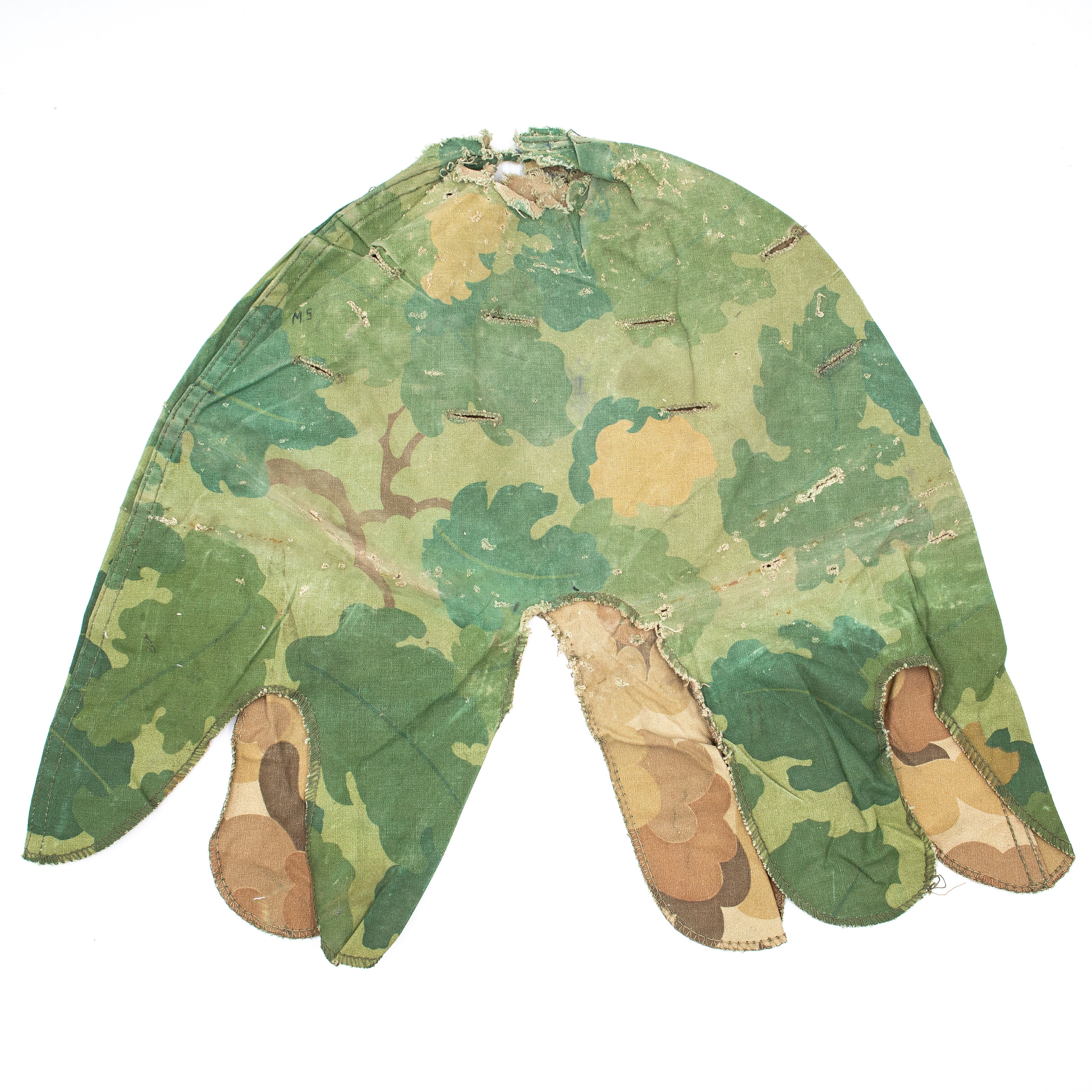 Original Vietnam War Mitchell Pattern M1 Helmet Cover - Image 2