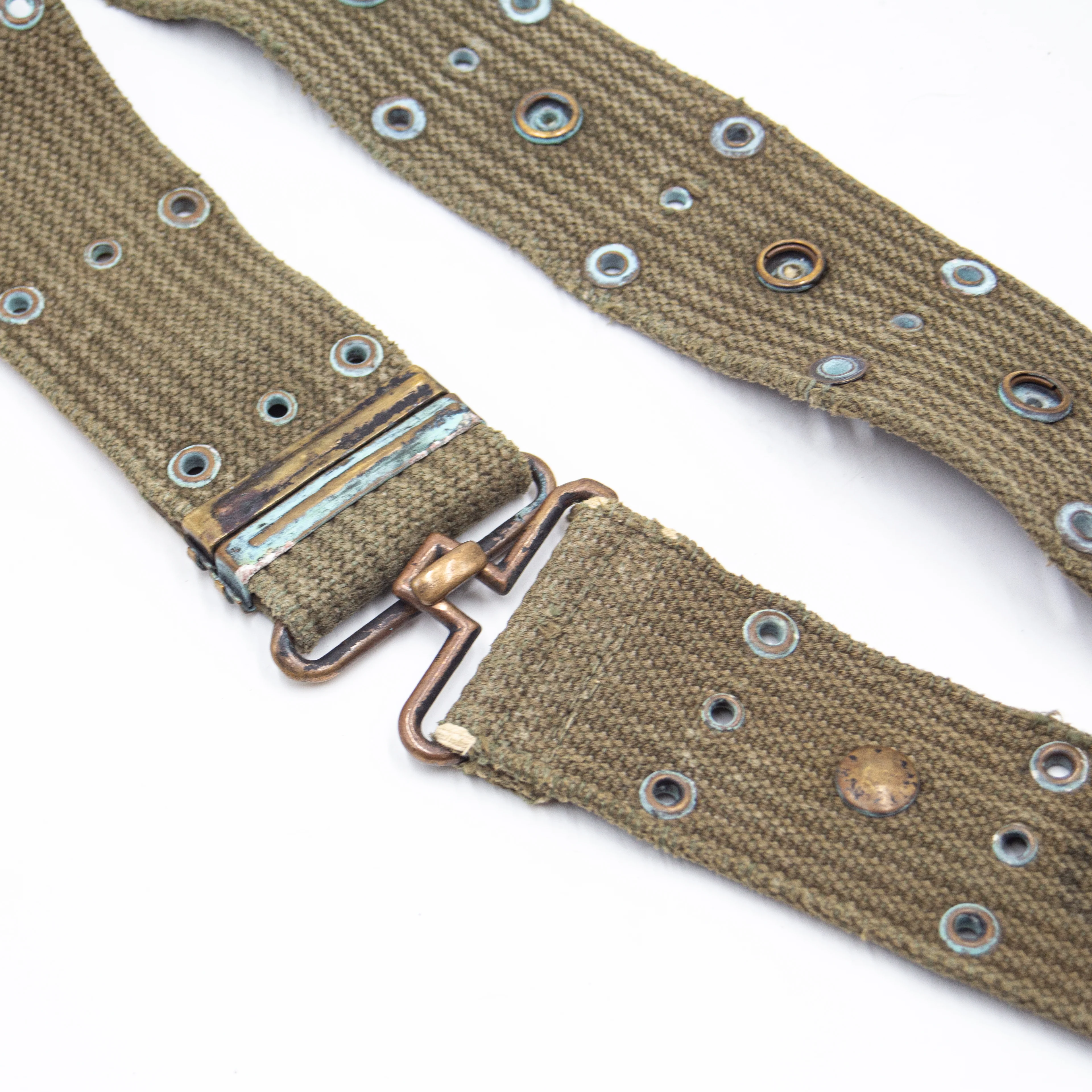 Rare Original Vietnam War USMC M1961 Webbing Belt - Image 2