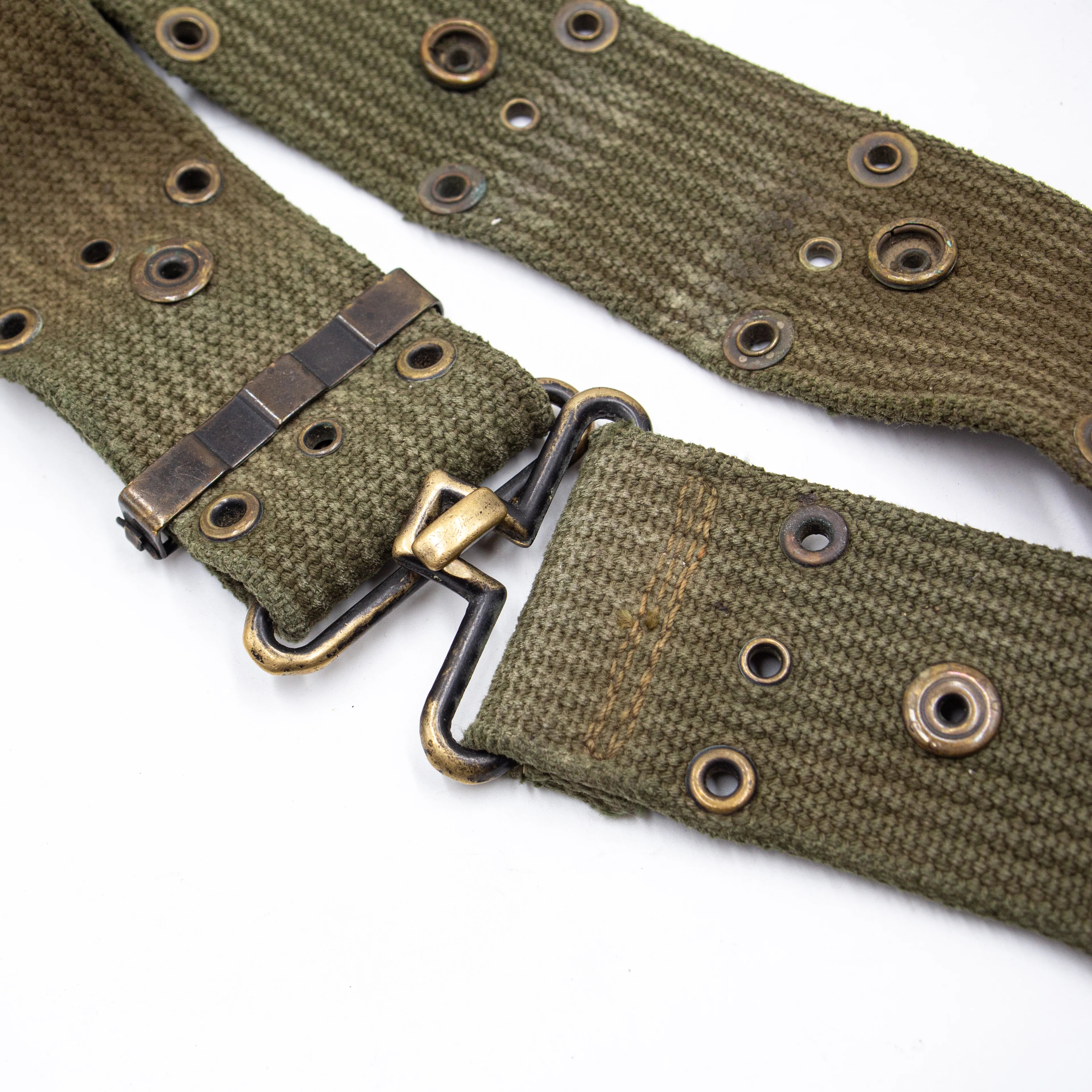 Rare Original Vietnam War USMC M1961 Webbing Belt - Image 2