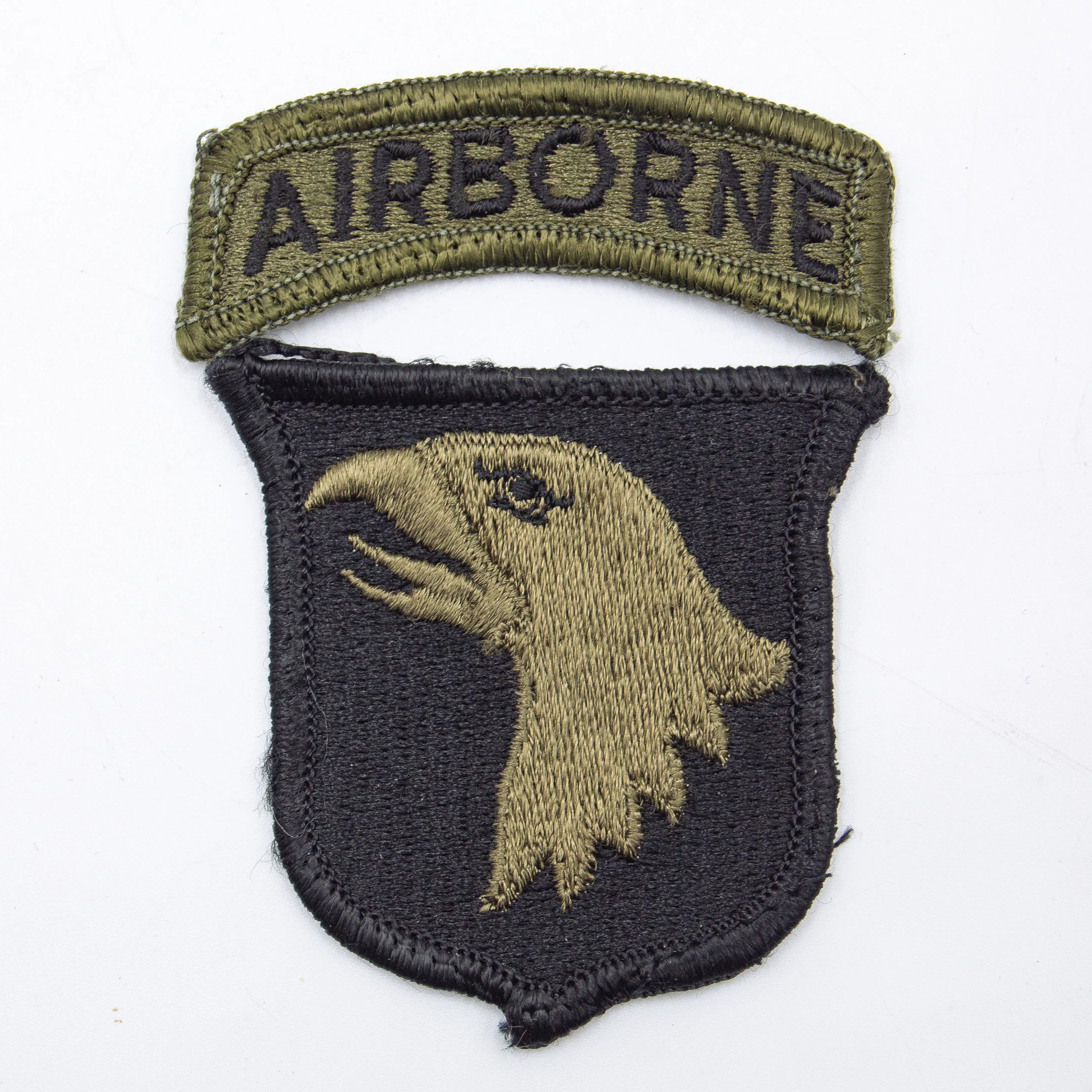 Vietnam Era Subdued 101st Airborne Division Patch & Airborne Tab