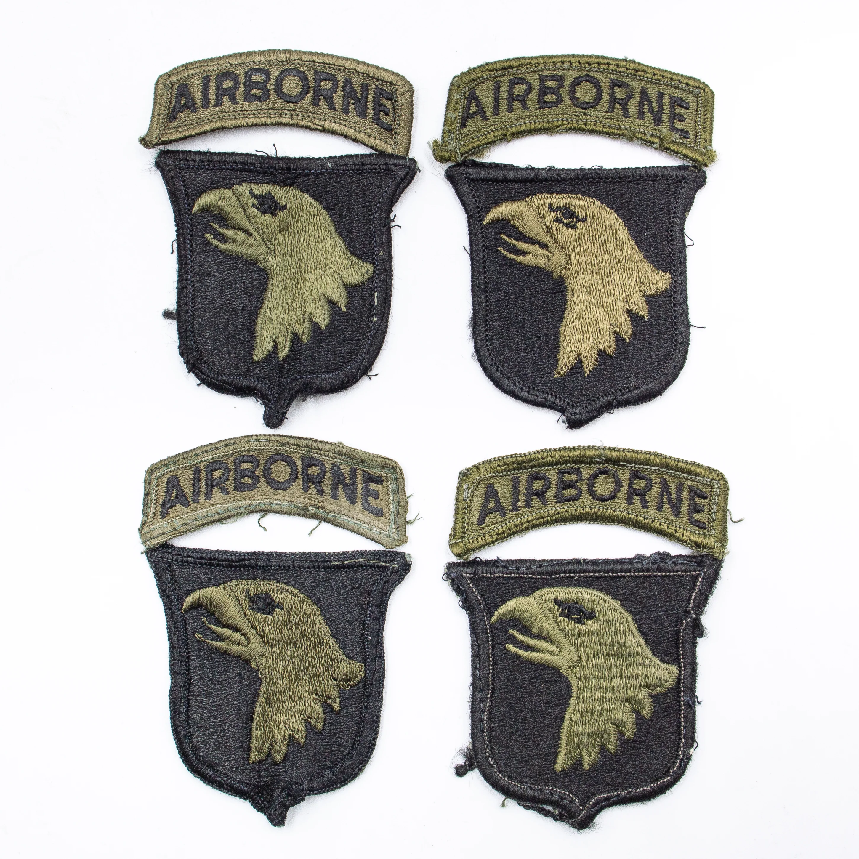 Vietnam Era Subdued 101st Airborne Division Patch & Airborne Tab - Image 2