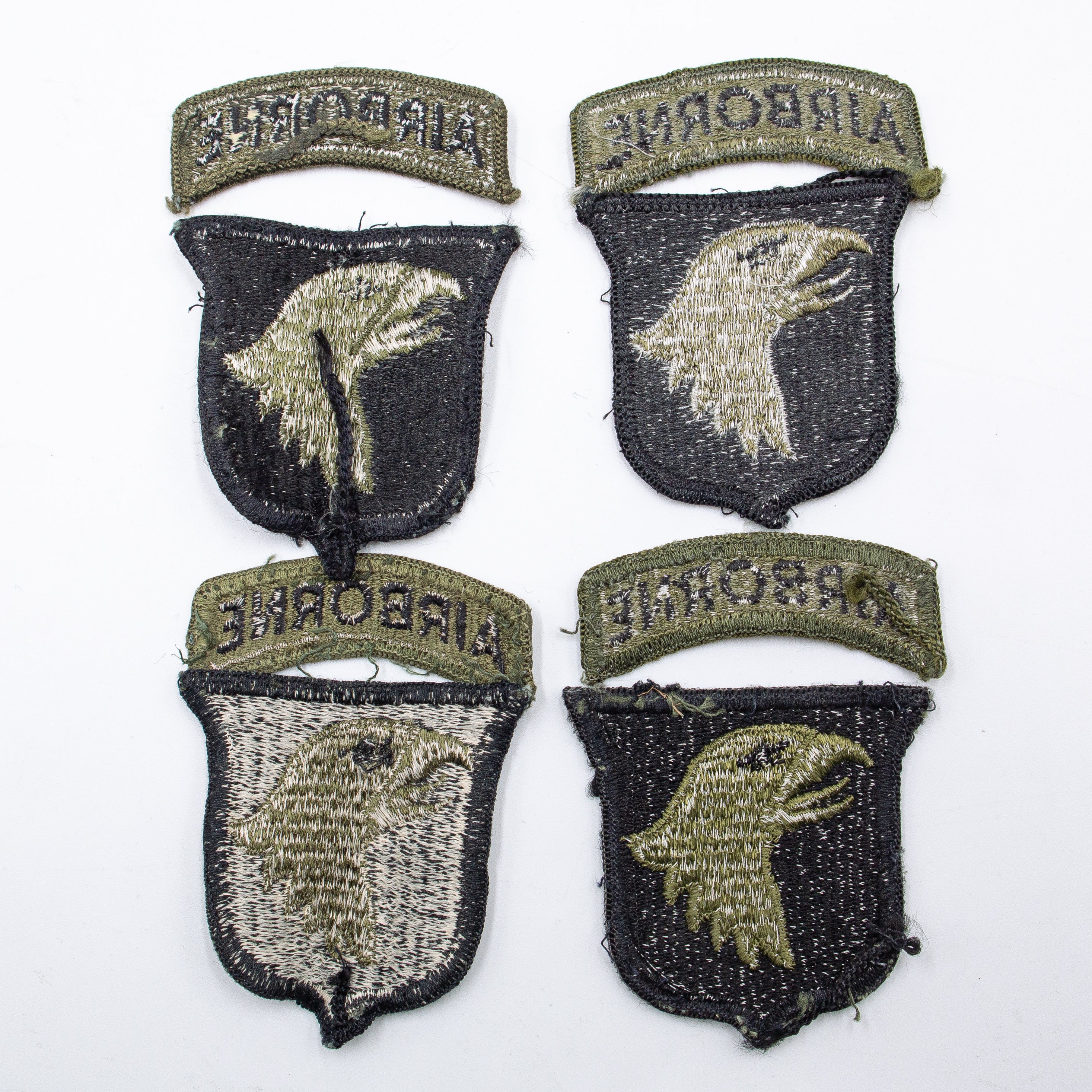 Vietnam Era Subdued 101st Airborne Division Patch & Airborne Tab - Image 3