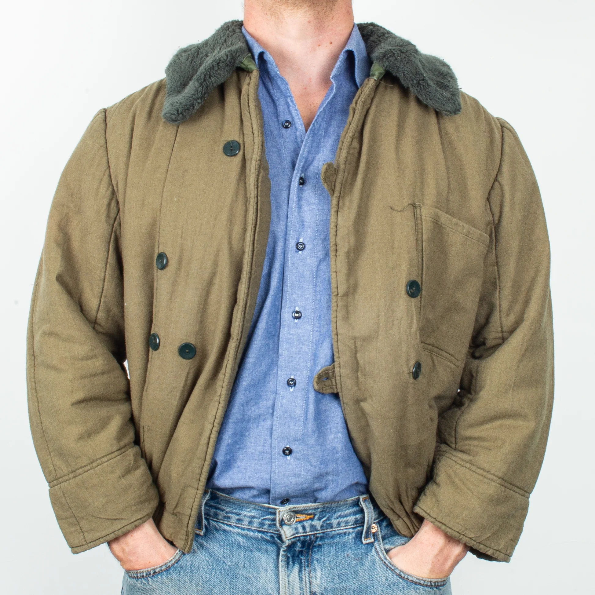 Vintage Soviet Airborne Telogreika Jacket - Medium - Image 2