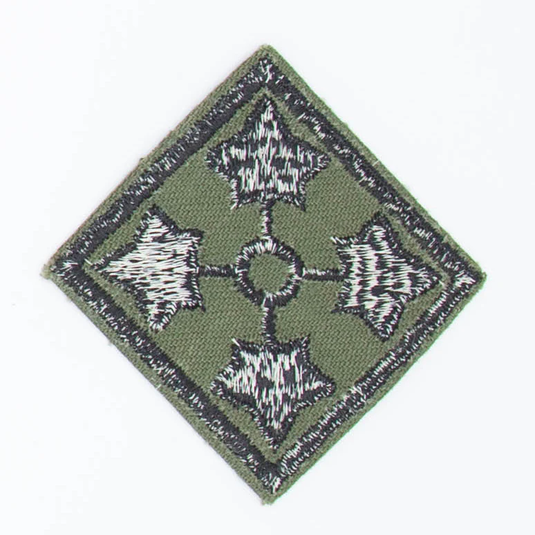 60s Vintage US Army Twill 4th Infantry Division Patch - Image 2